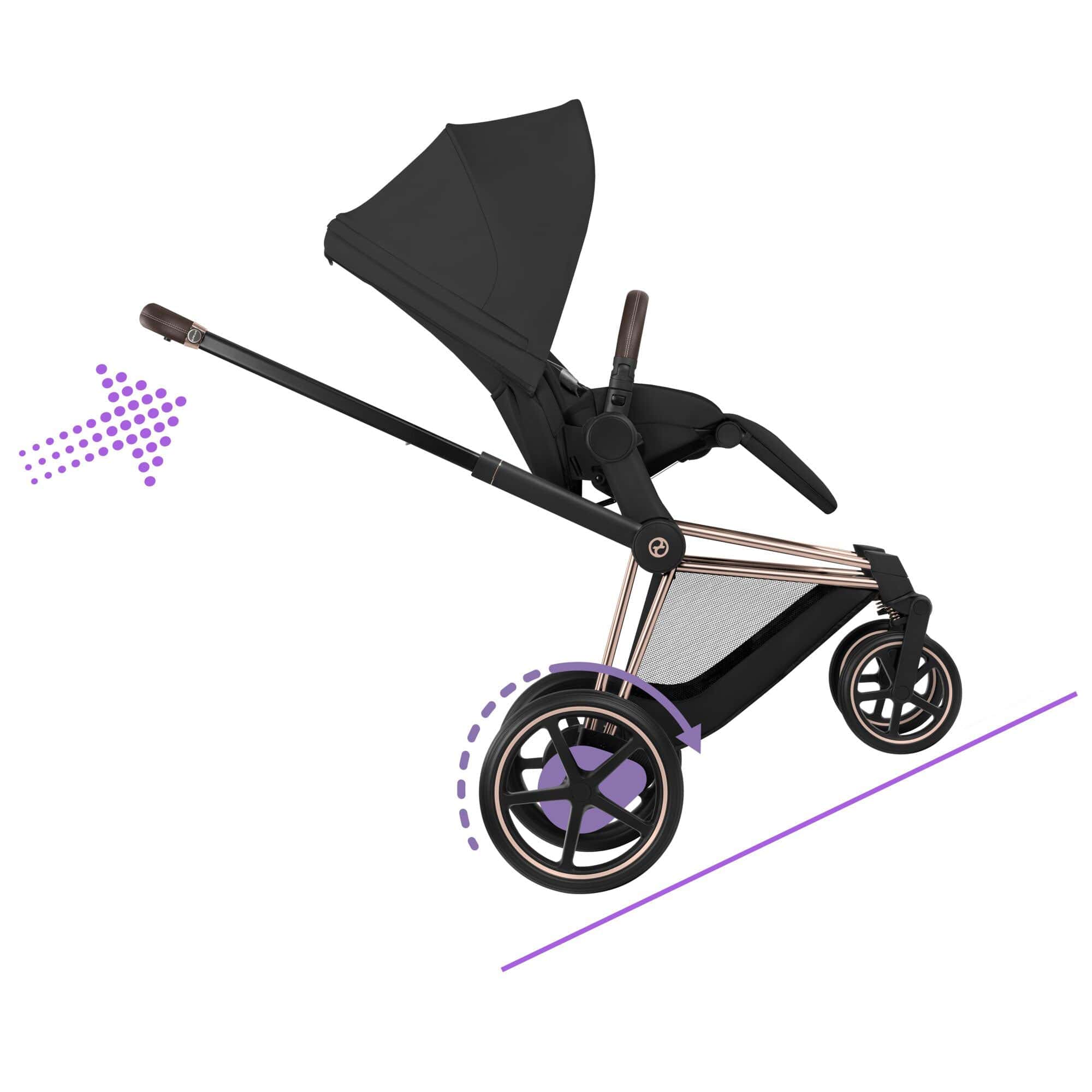 Cybex travel systems Cybex ePriam Ultimate Bundle - Comfort Collection - Sepia Black