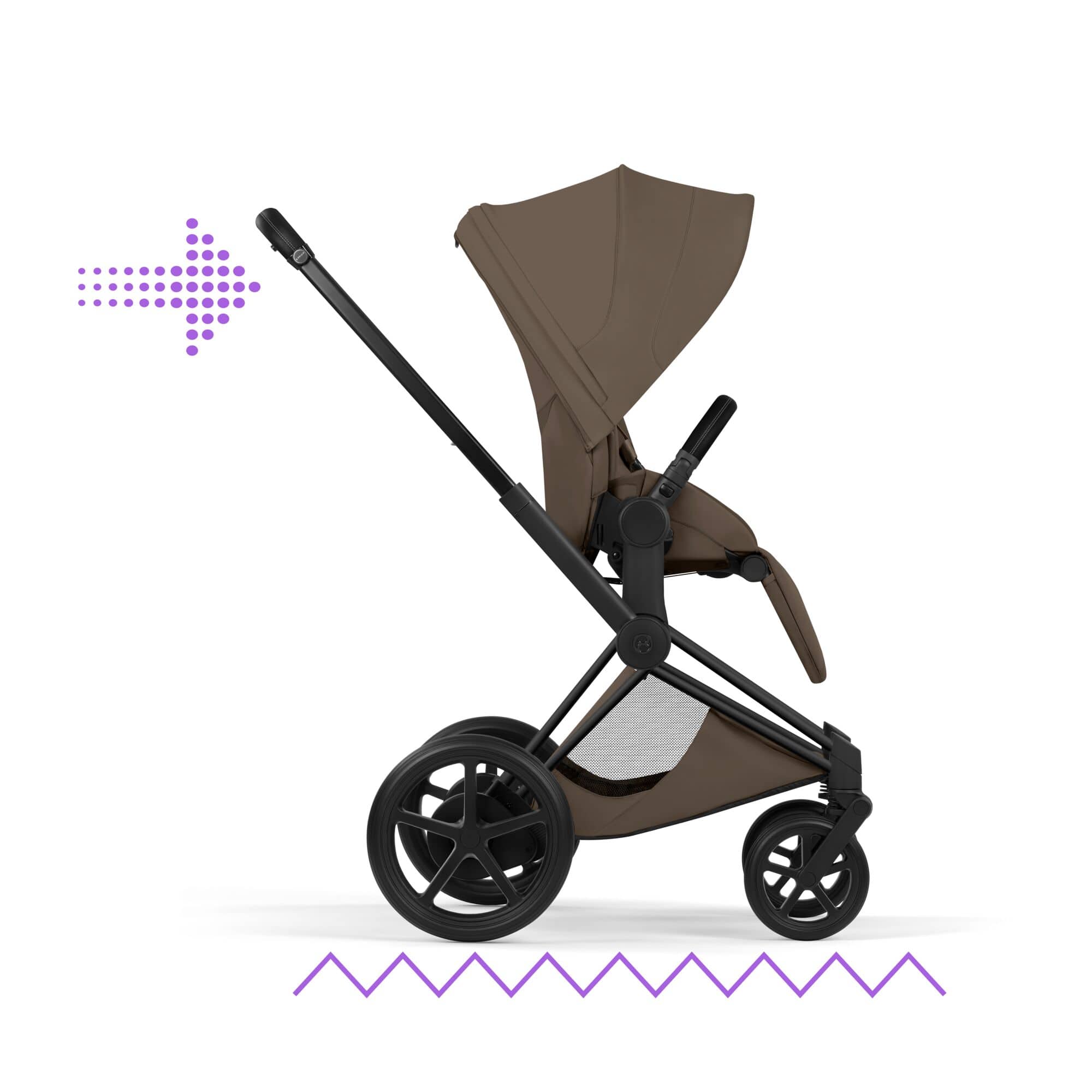 Cybex travel systems Cybex ePriam Ultimate Bundle - Style Collection - Coconut Brown
