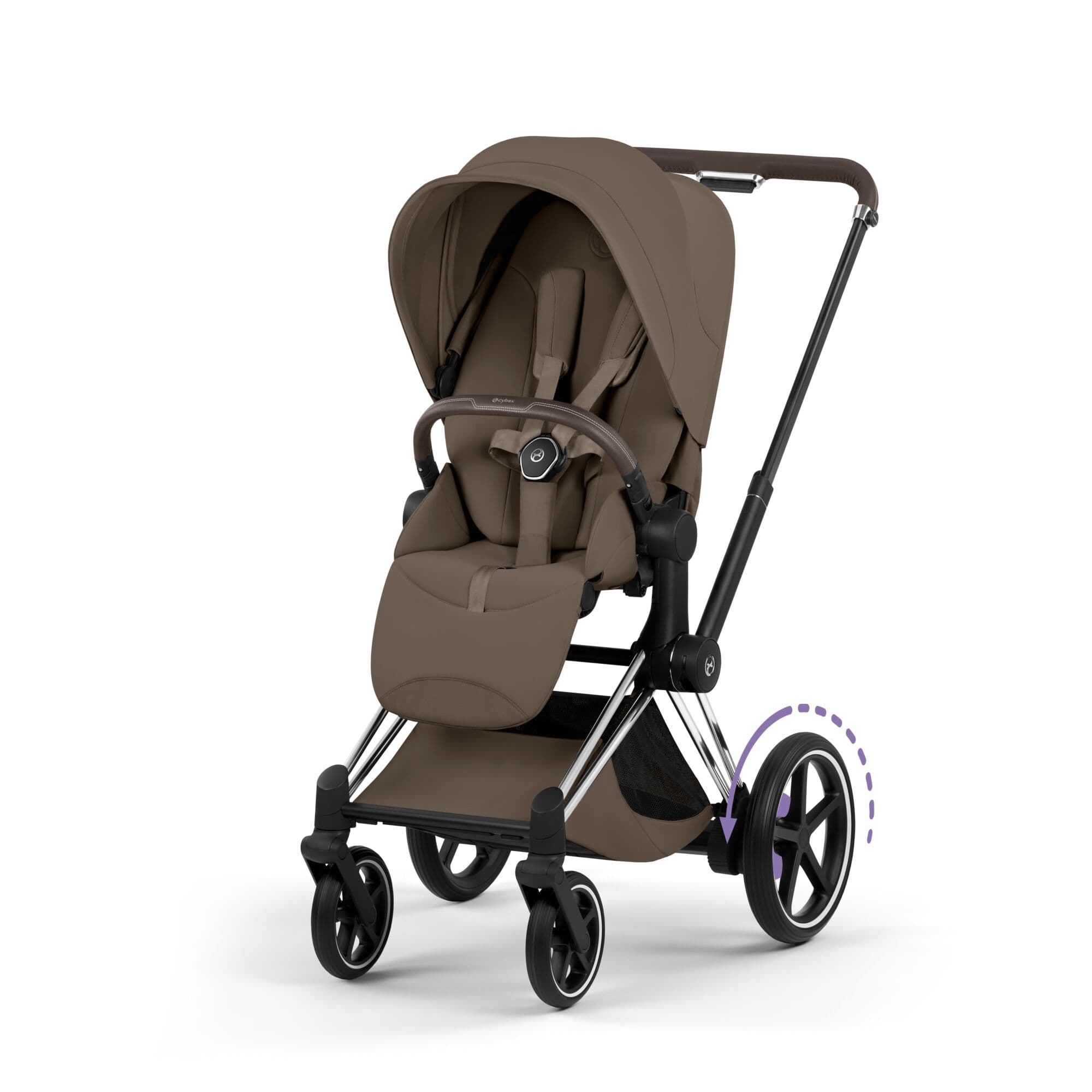 Cybex travel systems Cybex ePriam Ultimate Bundle - Style Collection - Coconut Brown