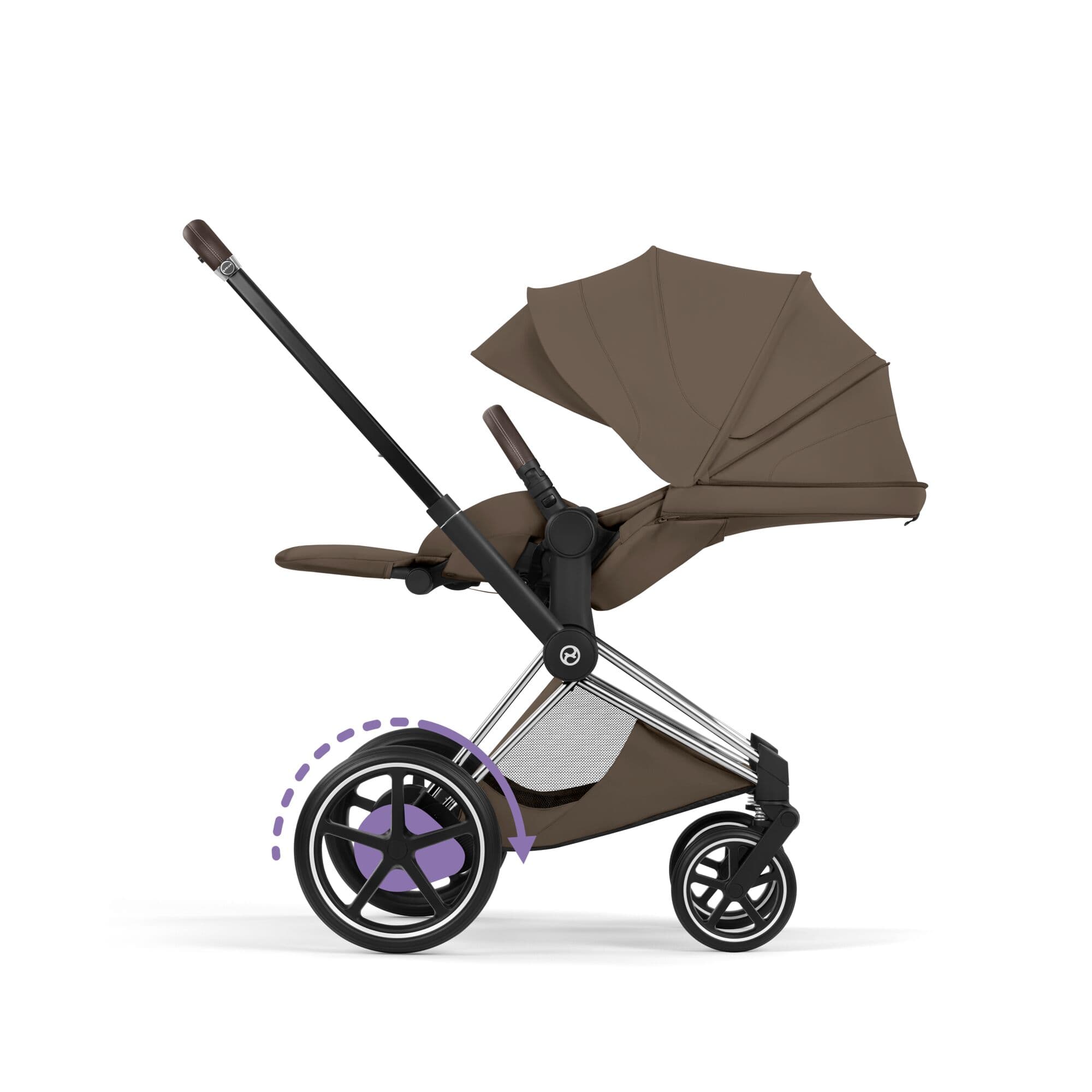 Cybex travel systems Cybex ePriam Ultimate Bundle - Style Collection - Coconut Brown