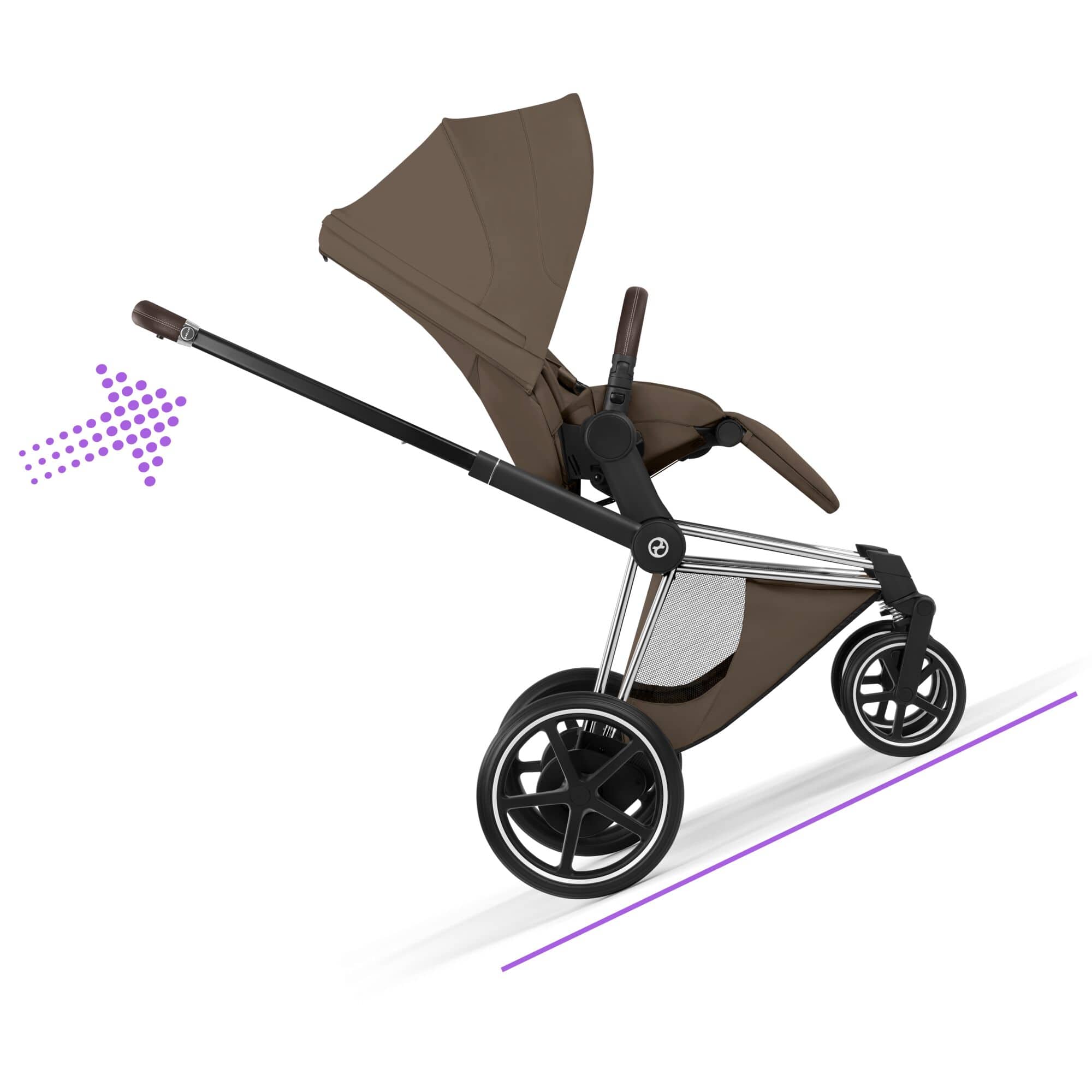 Cybex travel systems Cybex ePriam Ultimate Bundle - Style Collection - Coconut Brown