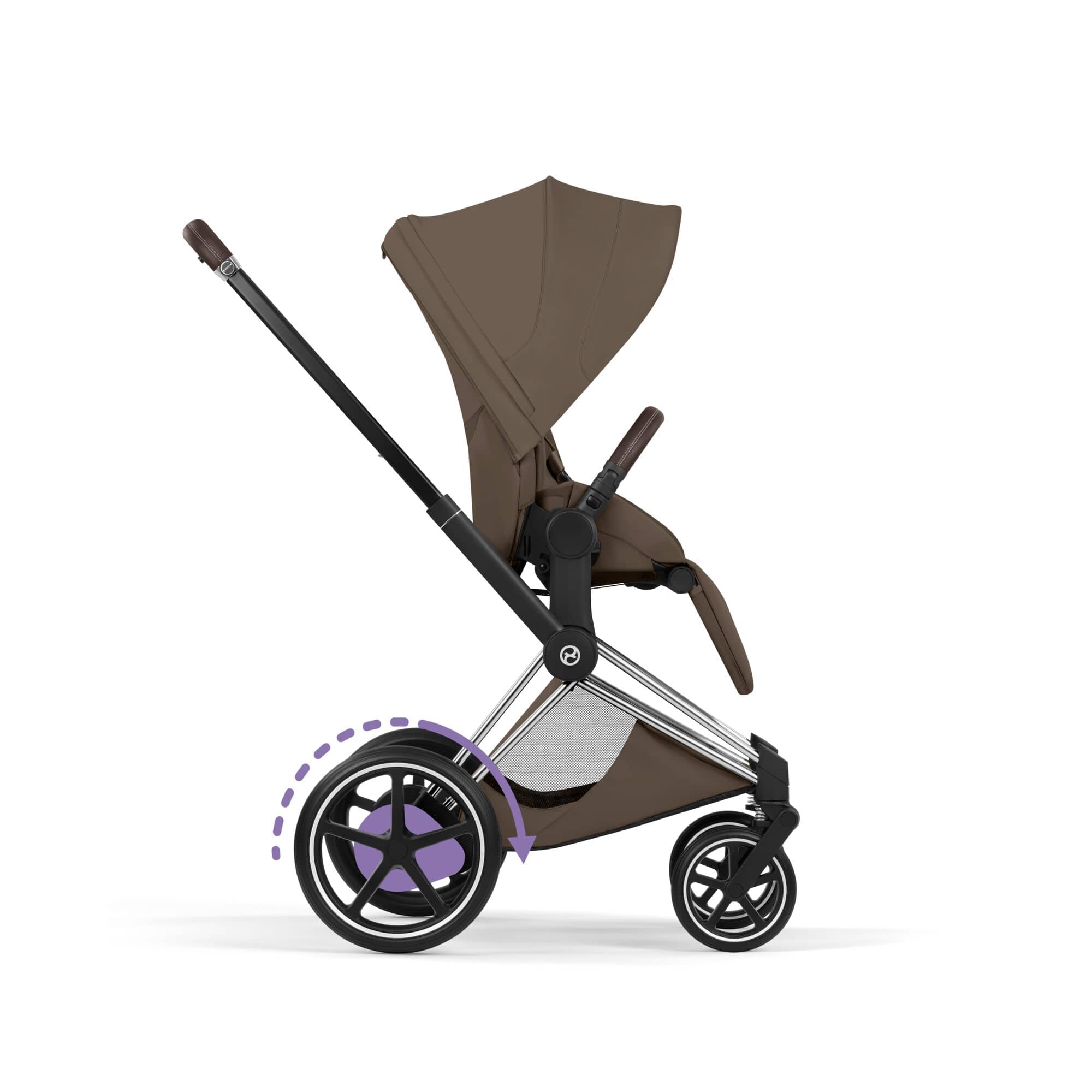 Cybex travel systems Cybex ePriam Ultimate Bundle - Style Collection - Coconut Brown