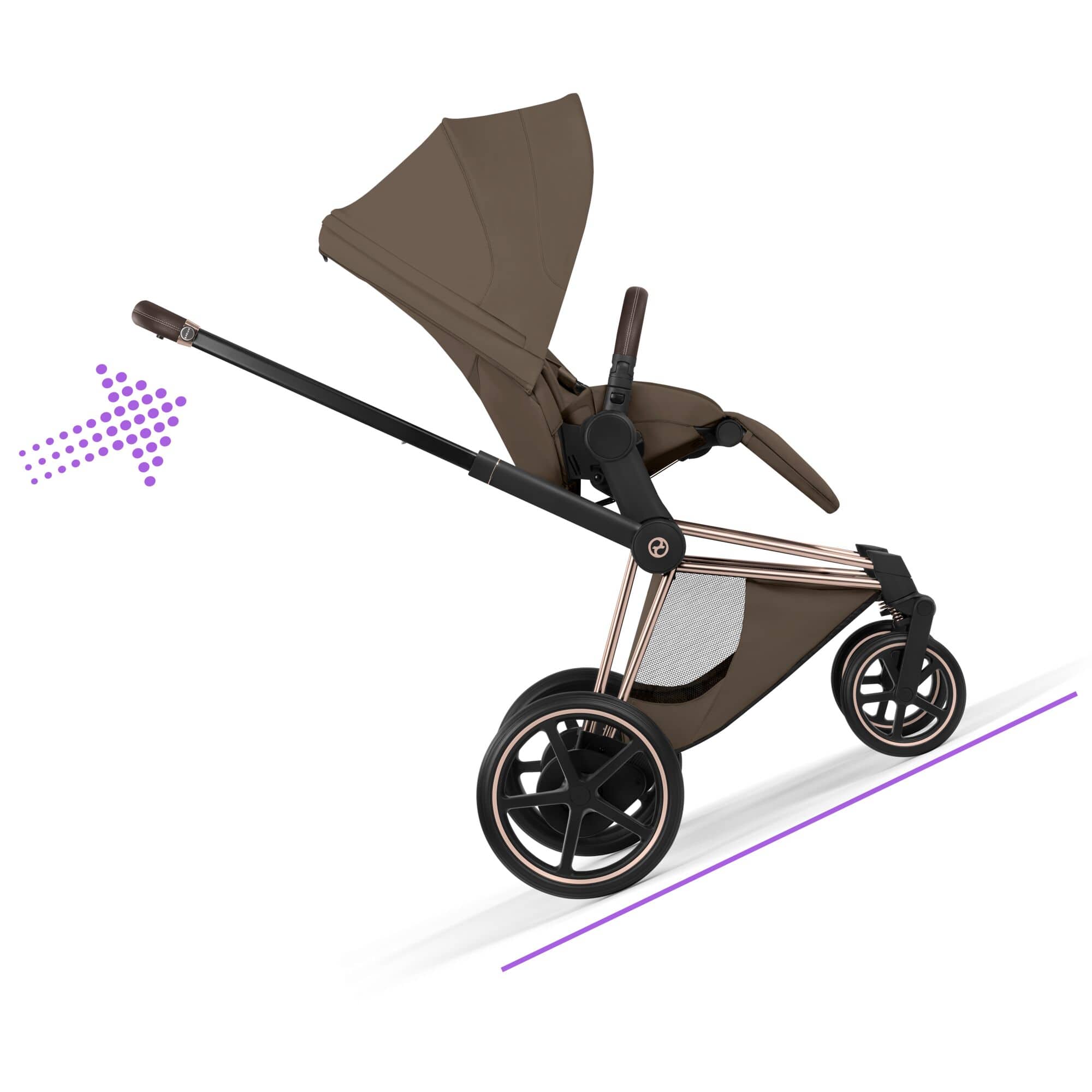Cybex travel systems Cybex ePriam Ultimate Bundle - Style Collection - Coconut Brown