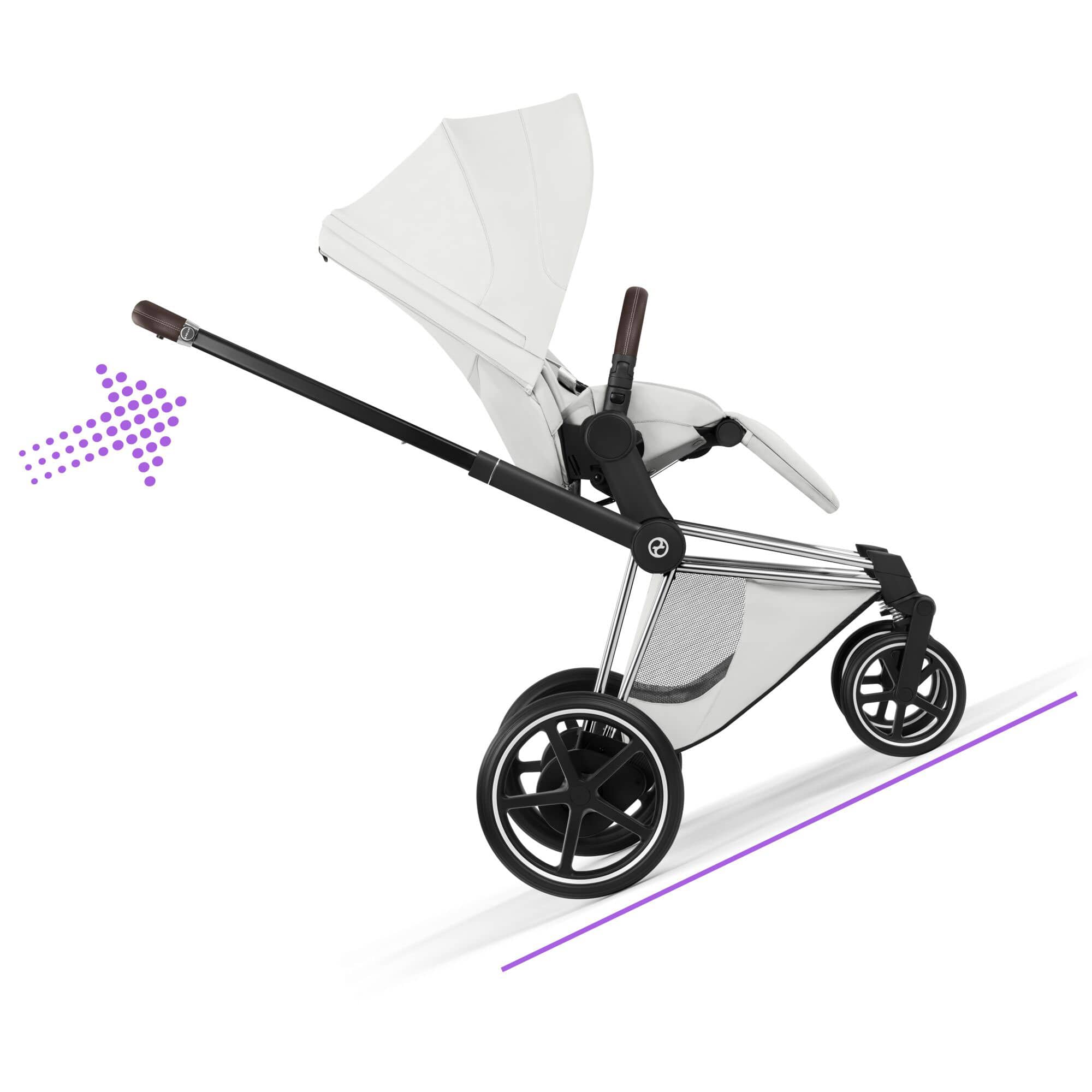 Cybex travel systems Cybex ePriam Ultimate  Bundle - Style Collection - Off White