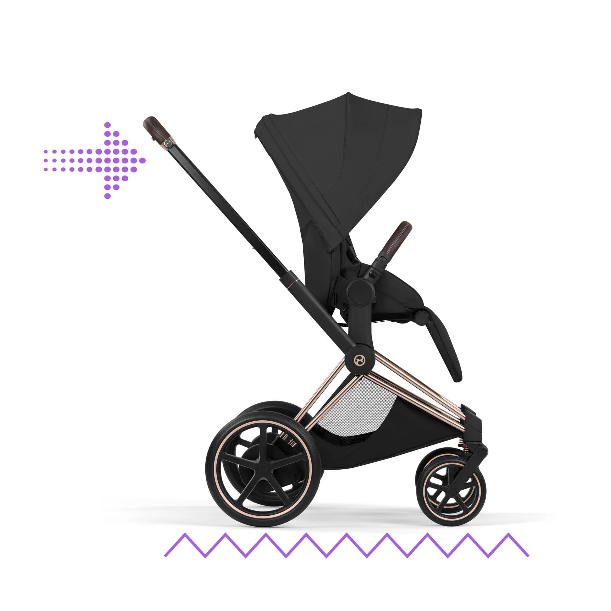 Cybex travel systems Cybex ePriam Ultimate  Bundle - Style Collection - Sepia Black