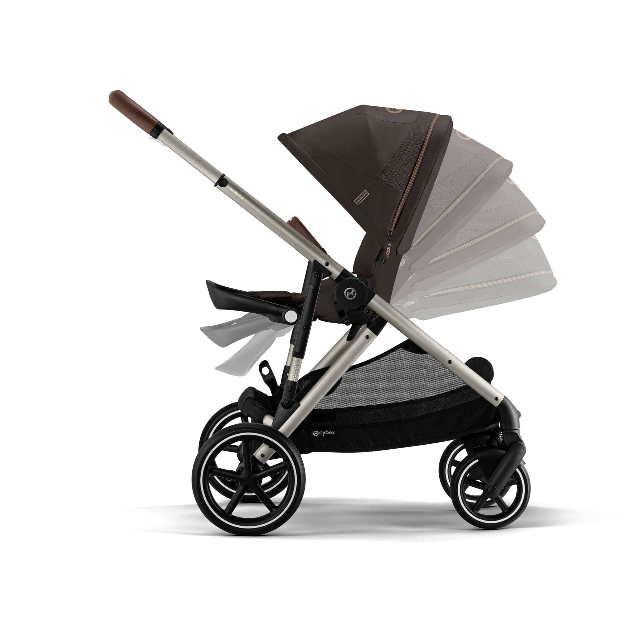 Cybex travel systems Cybex Gazelle S Luxury Bundle - Taupe/Chocolate Brown