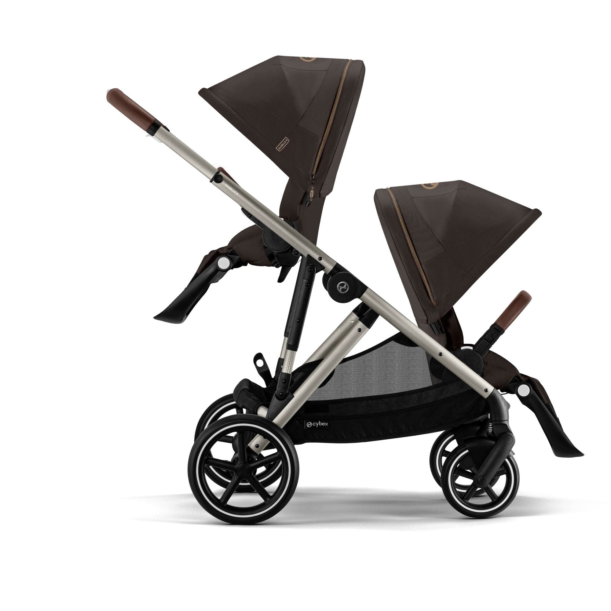 Cybex travel systems Cybex Gazelle S Twin Luxury Pushchair Bundle - Chocolate Brown