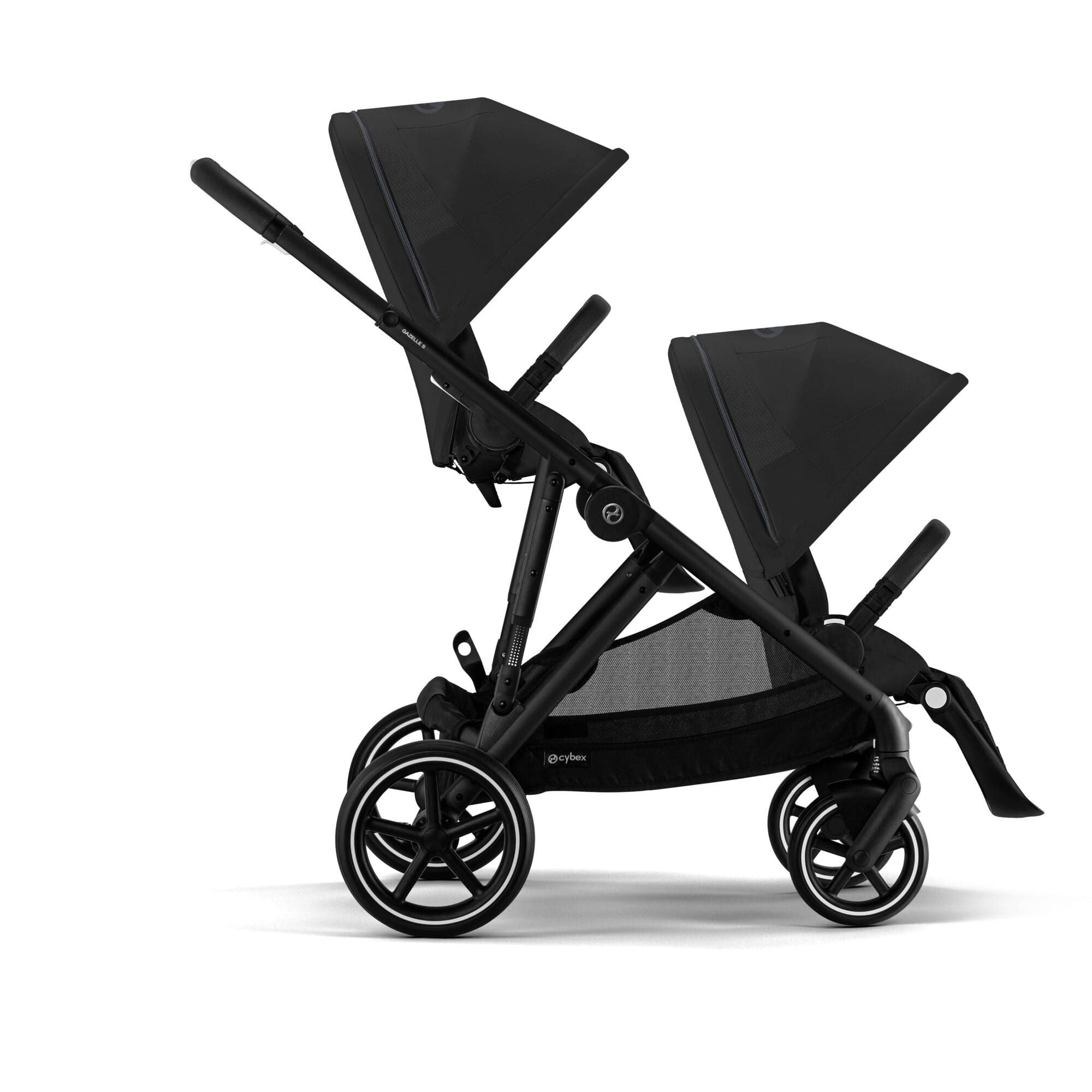 Cybex travel systems Cybex Gazelle S Twin Luxury Pushchair Bundle - Moon Black