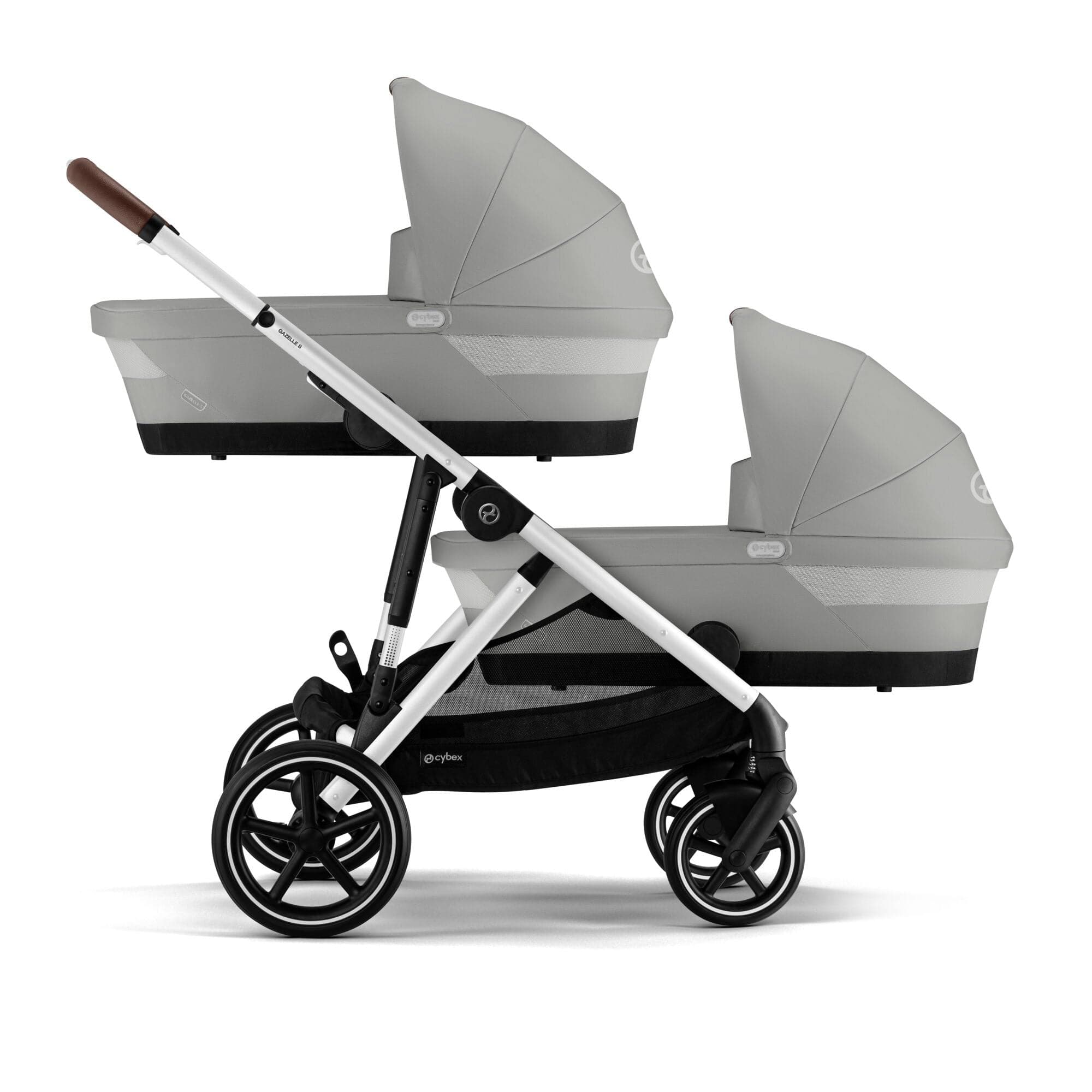 Cybex travel systems Cybex Gazelle S Twin Luxury Pushchair Bundle - Stone Grey