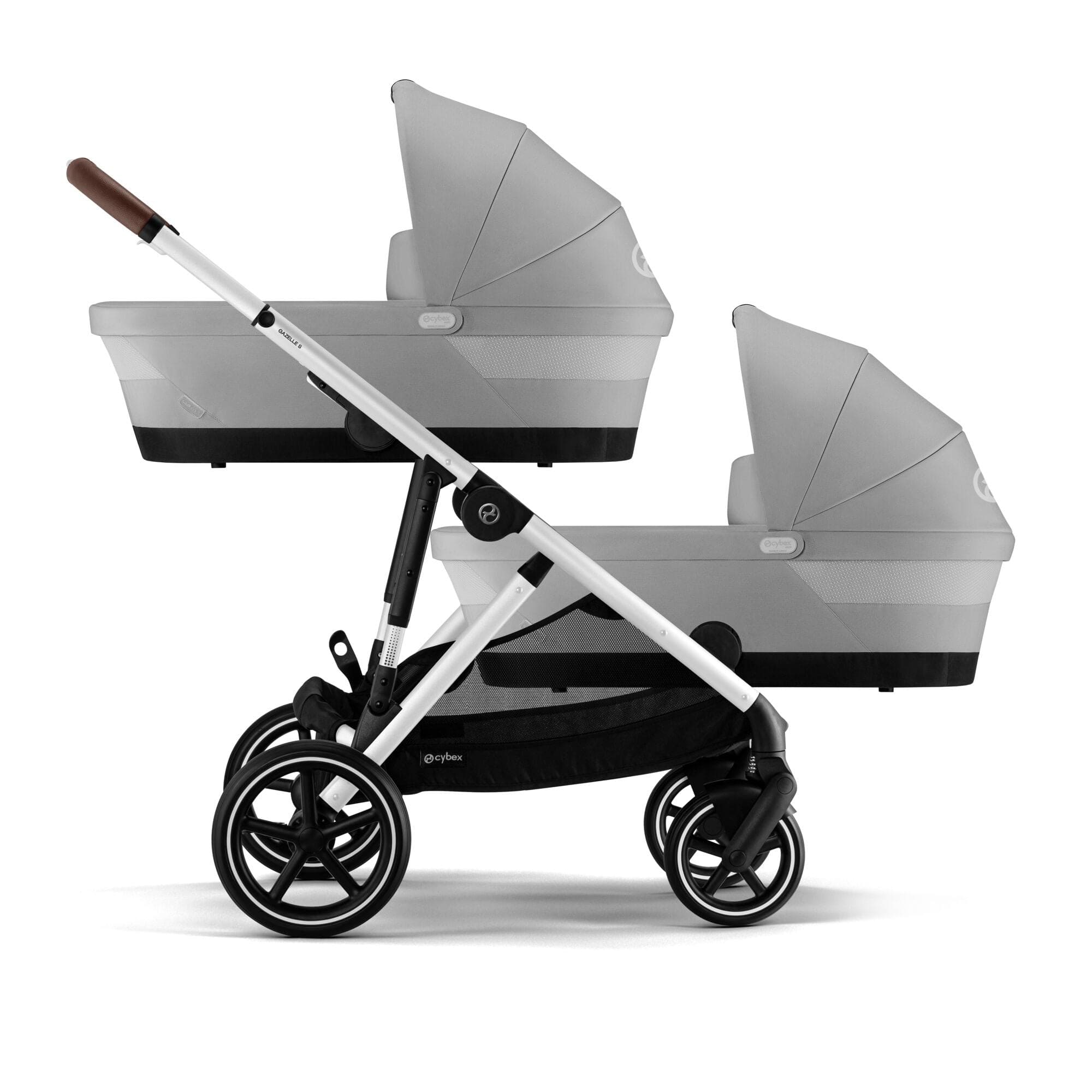 Cybex travel systems Cybex Gazelle S Twin Luxury Pushchair Bundle - Stone Grey