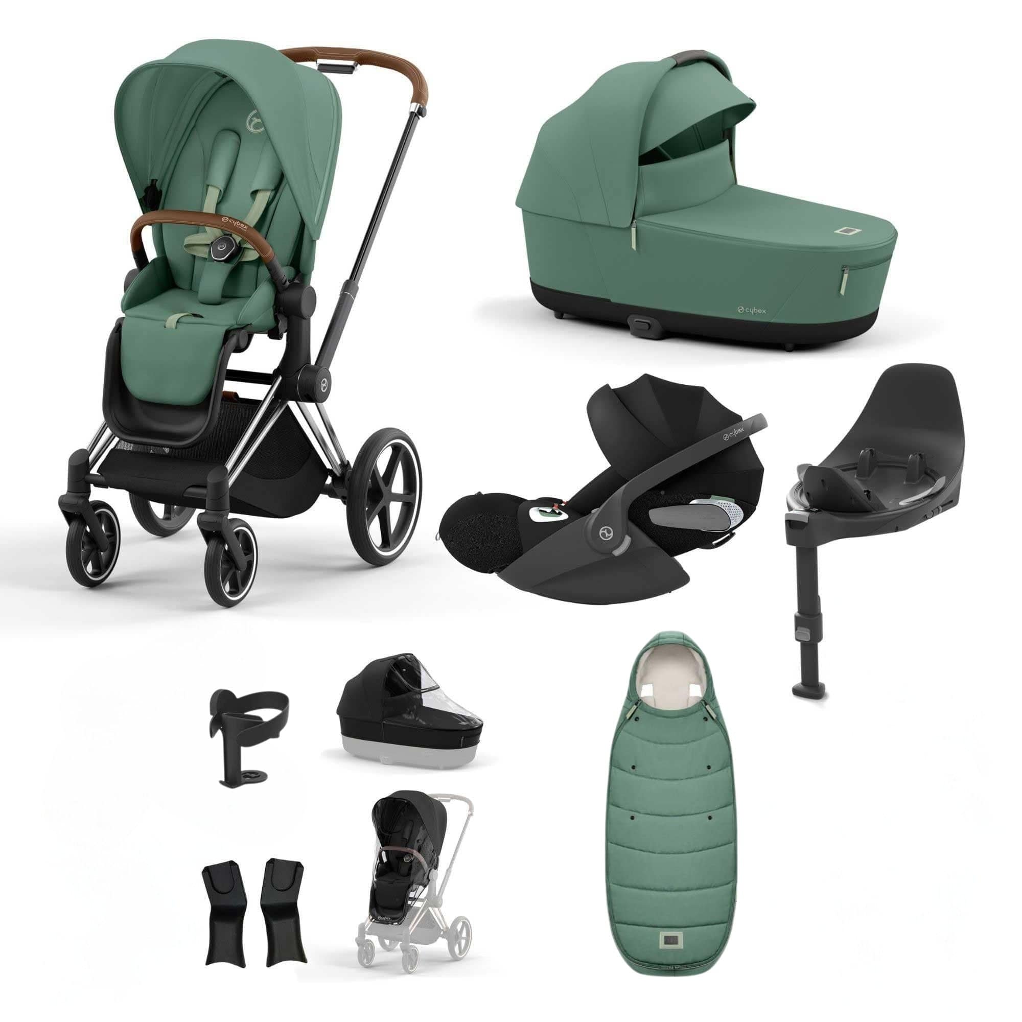 Cybex travel systems Cybex Priam Essential Travel Bundle - Leaf Green 19740-CHB-CLT-LEF-GRN-a