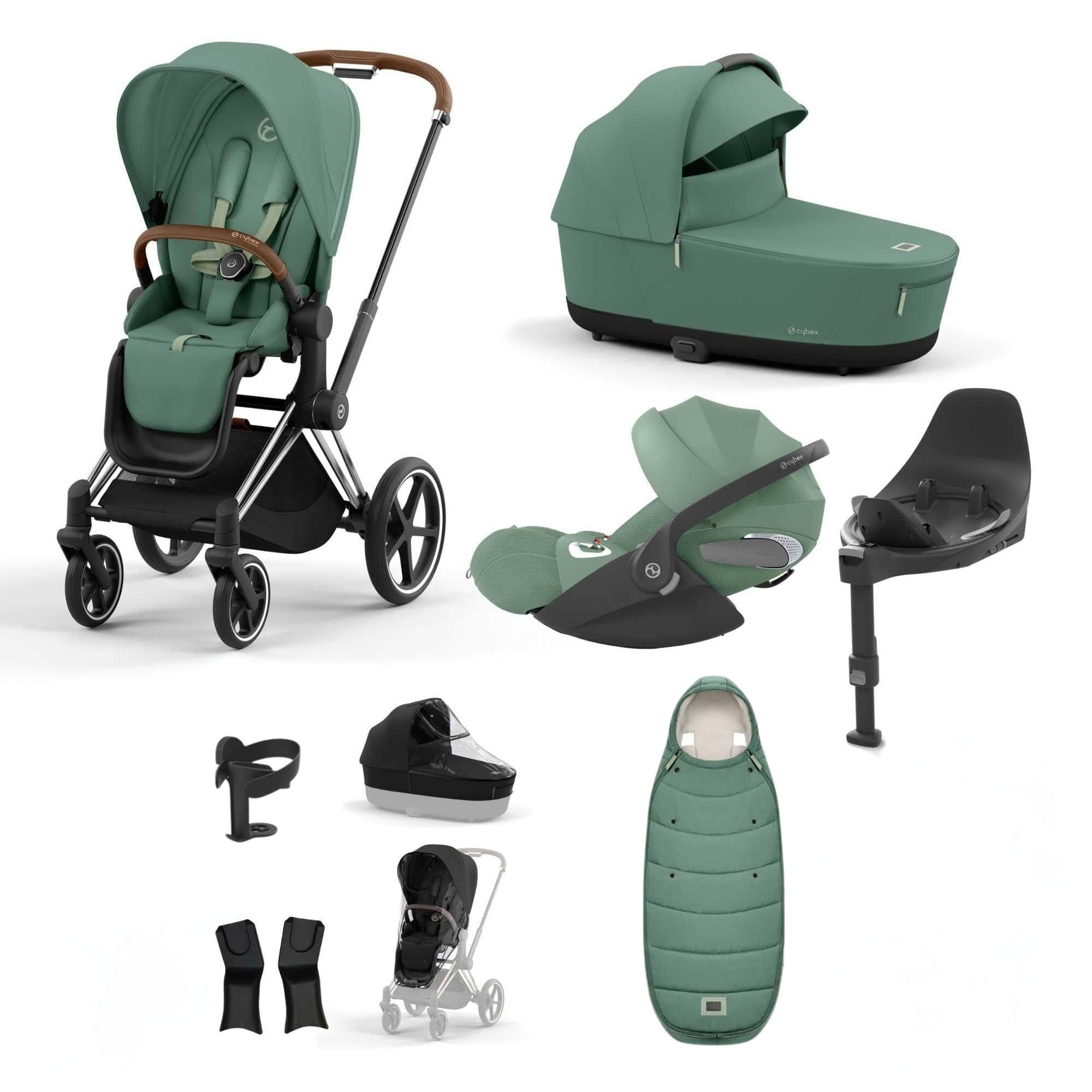 Cybex travel systems Cybex Priam Essential Travel Bundle - Leaf Green 19745-CHB-CLT-PLUS-LEF-GRN-a