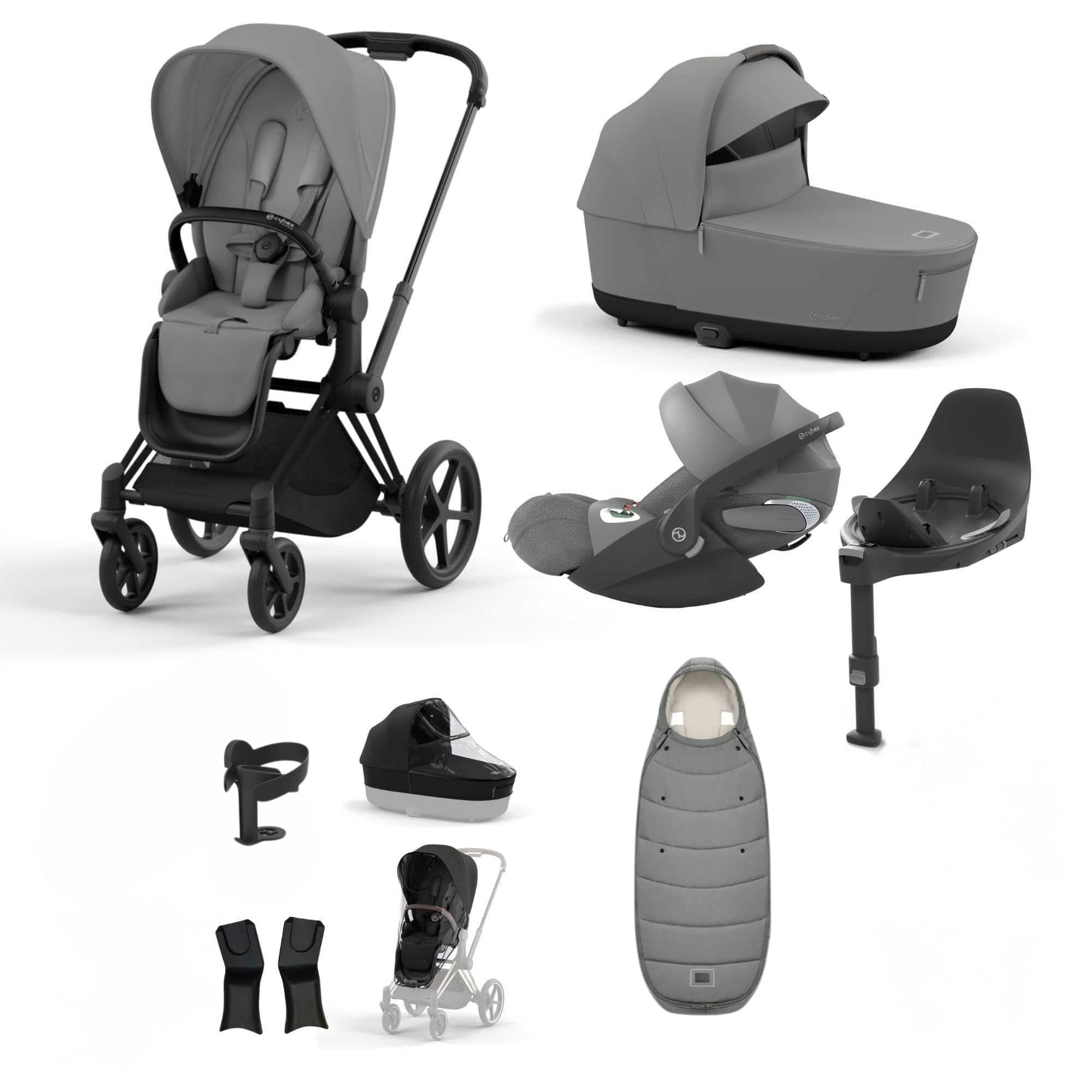 Cybex travel systems Cybex Priam Essential Travel Bundle - Mirage Grey 19693-MAT-CLT-PLUS-MIR-GRY-a