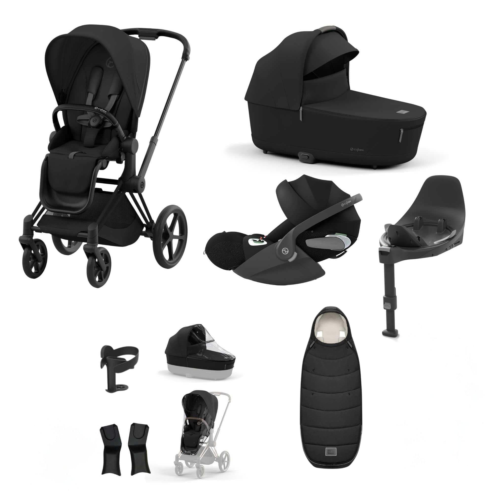 Cybex travel systems Cybex Priam Essential Travel Bundle - Sepia Black 19690-MAT-CLT-SEP-BLK-a