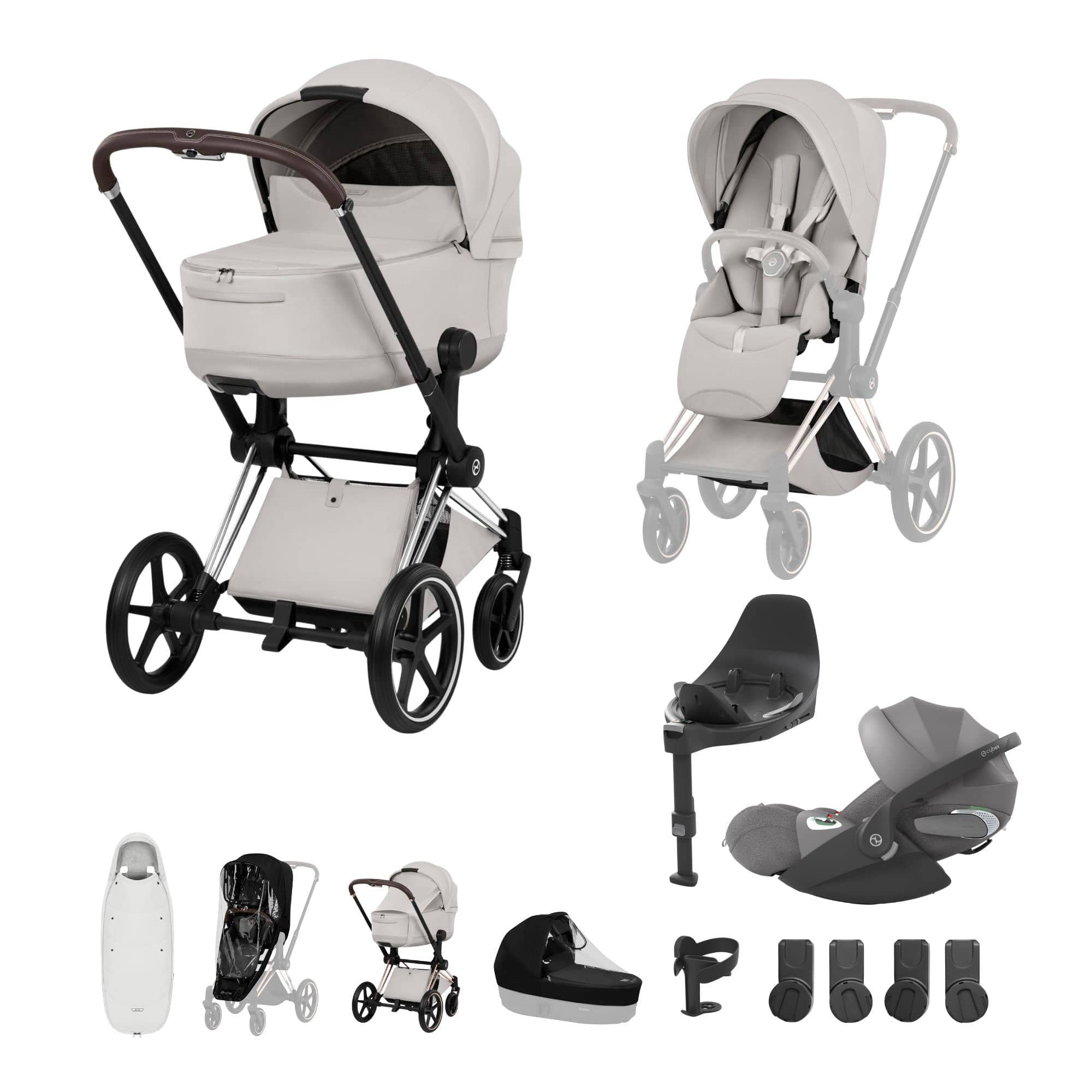 Cybex Travel Systems Cybex Priam Ultimate Accessory Bundle - Style Collection - City Grey 21864-CB-CIT-GRY-1