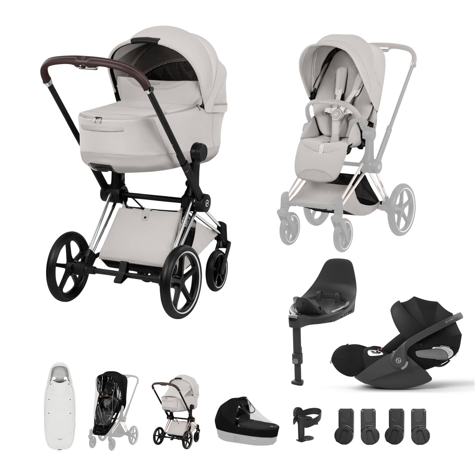 Cybex Travel Systems Cybex Priam Ultimate Accessory Bundle - Style Collection - City Grey 21864-CB-CIT-GRY
