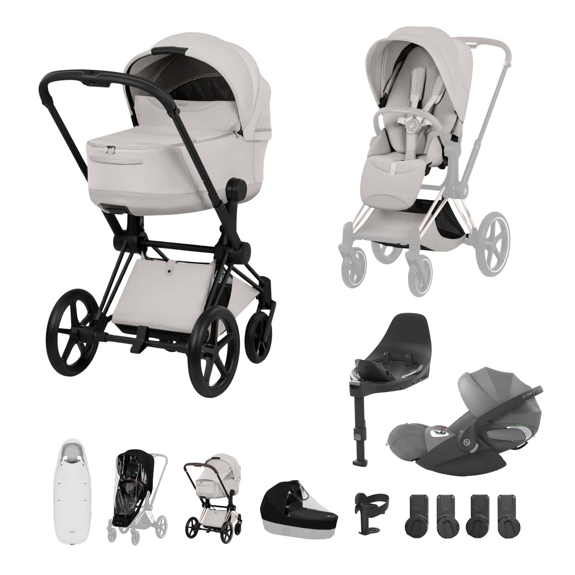 Cybex Travel Systems Cybex Priam Ultimate Accessory Bundle - Style Collection - City Grey 21864-MB-CIT-GRY-1