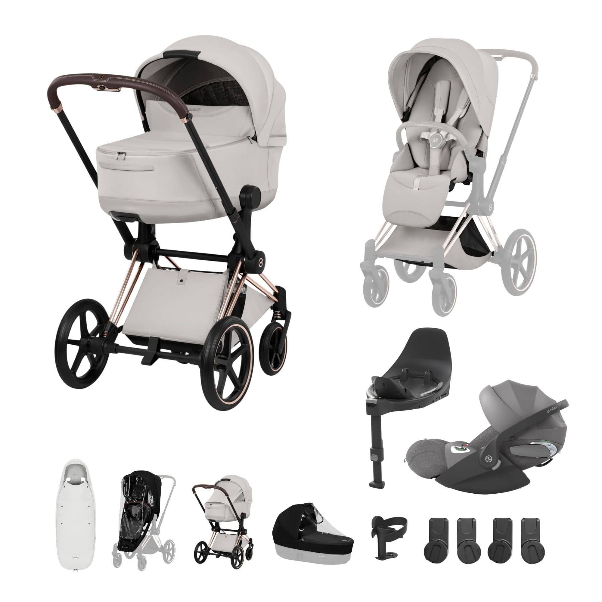 Cybex Travel Systems Cybex Priam Ultimate Accessory Bundle - Style Collection - City Grey 21864-RG-CIT-GRY-1