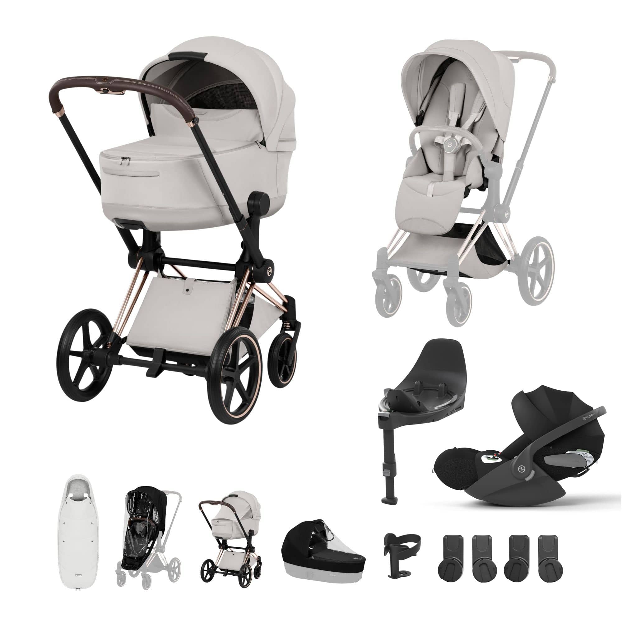 Cybex Travel Systems Cybex Priam Ultimate Accessory Bundle - Style Collection - City Grey 21864-RG-CIT-GRY