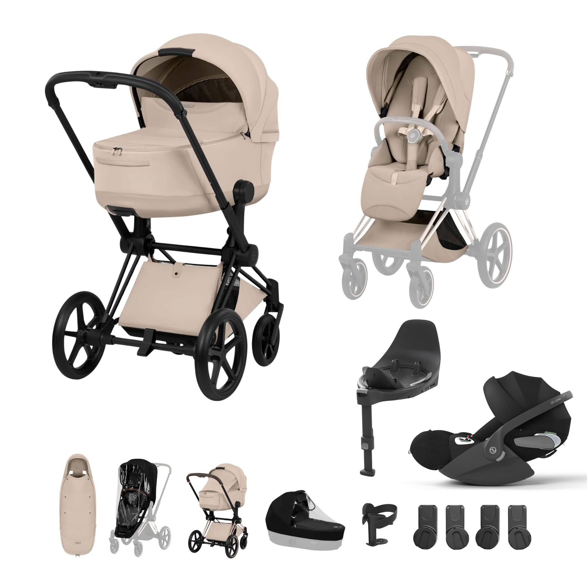 Cybex Travel Systems Cybex Priam Ultimate Accessory Bundle - Style Collection - Cozy Beige 21864-MB-COZ-BEI