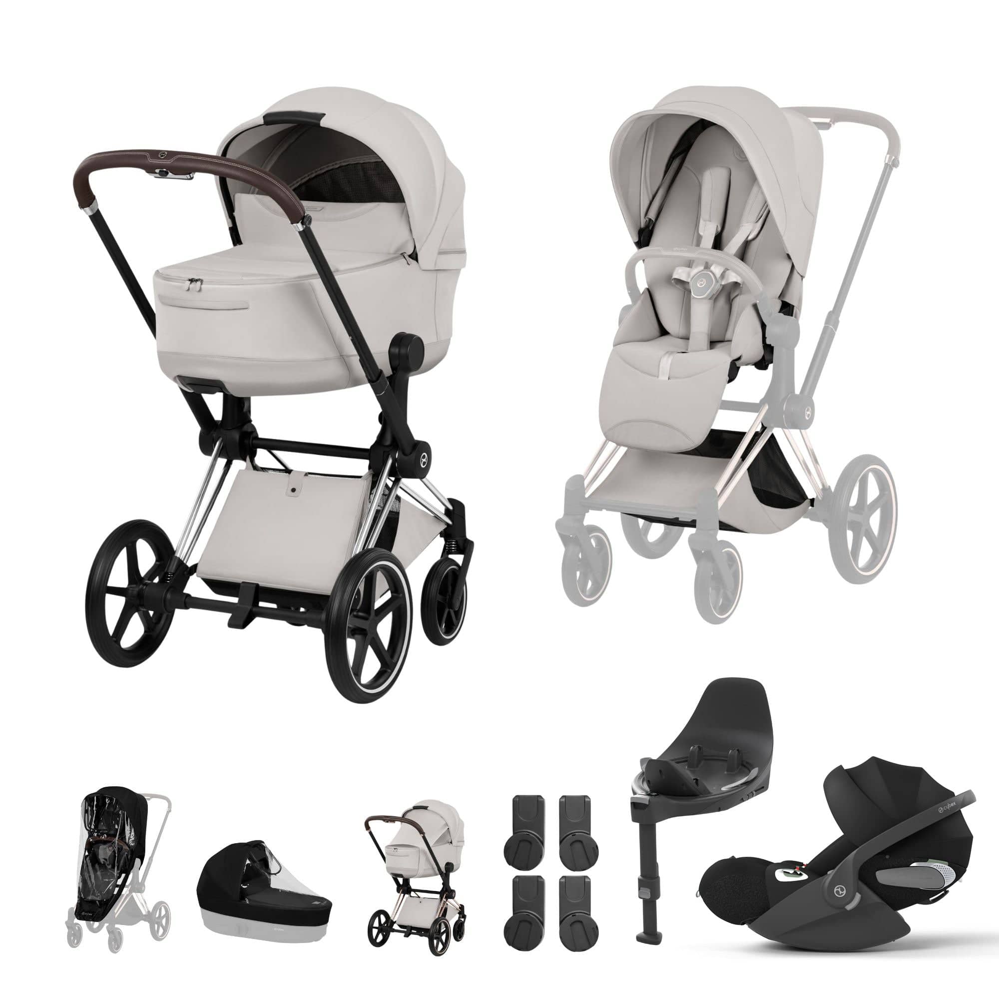Cybex Travel Systems Cybex Priam Ultimate Bundle - Style Collection - City Grey 21842-CB-CIT-GRY
