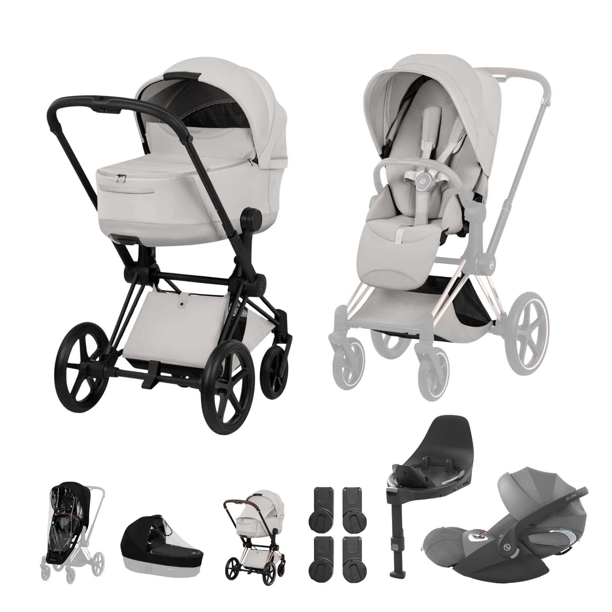 Cybex Travel Systems Cybex Priam Ultimate Bundle - Style Collection - City Grey 21842-MB-CIT-GRY-1