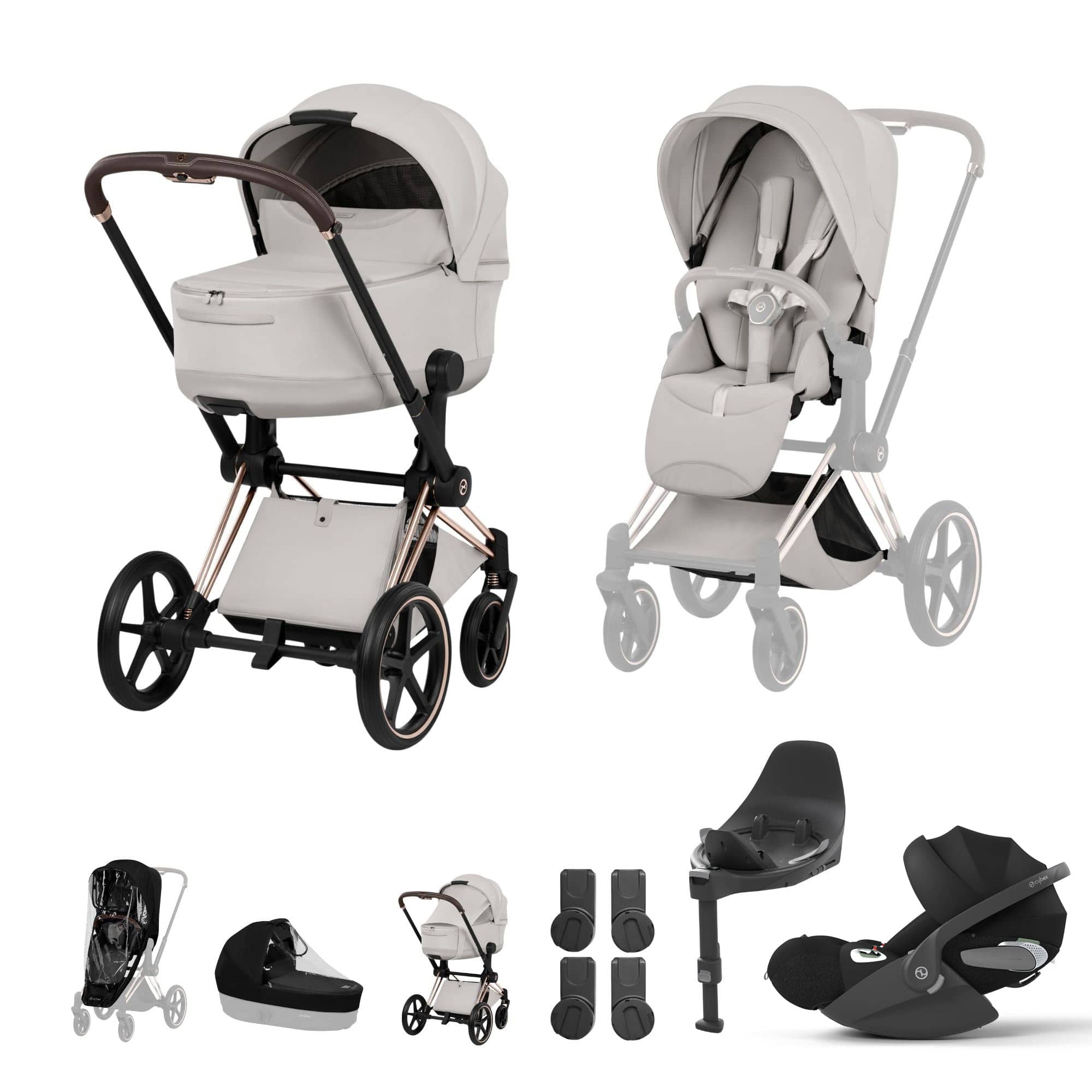 Cybex Travel Systems Cybex Priam Ultimate Bundle - Style Collection - City Grey 21842-RG-CIT-GRY