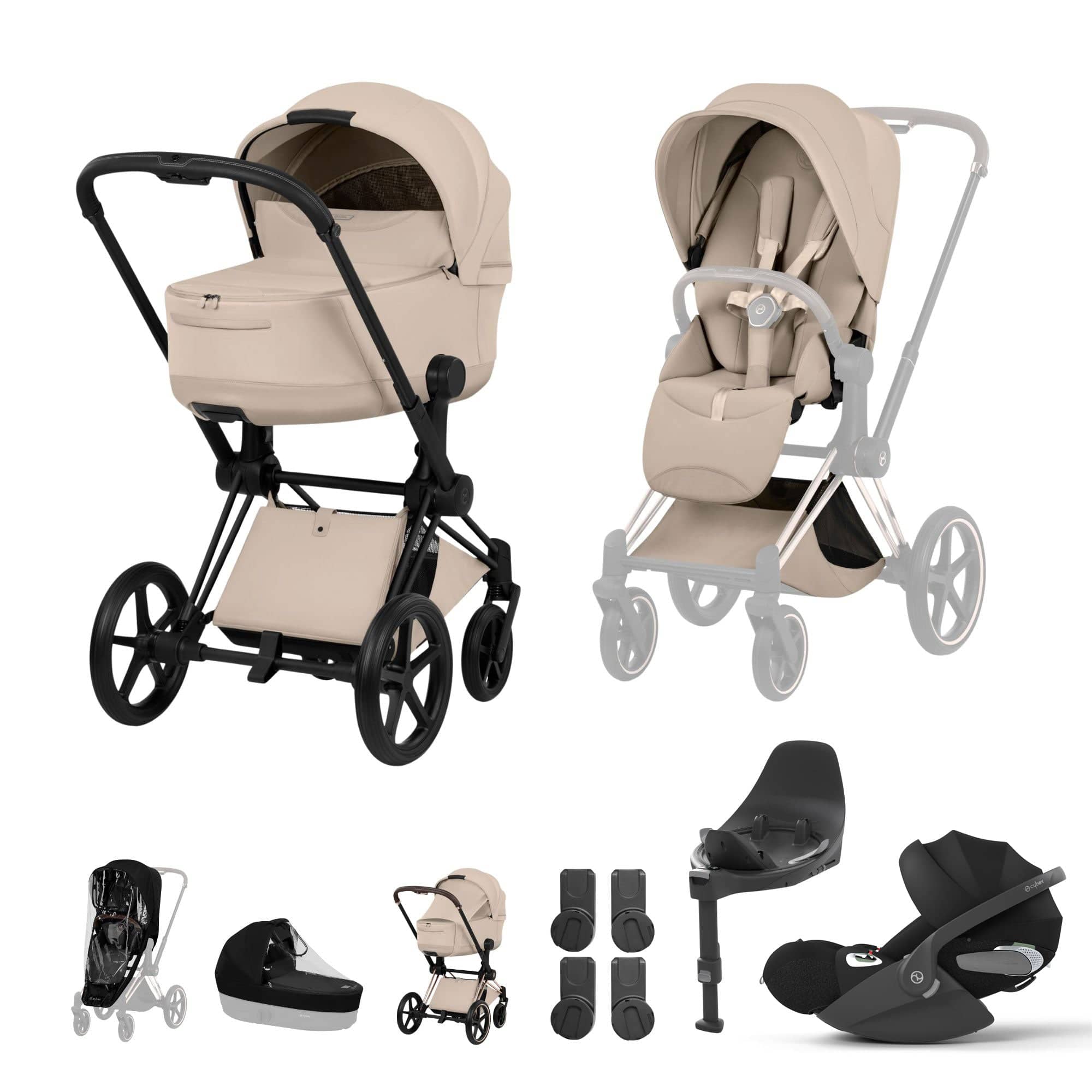 Cybex Travel Systems Cybex Priam Ultimate Bundle - Style Collection - Cozy Beige 21812-MB-COZ-BEI