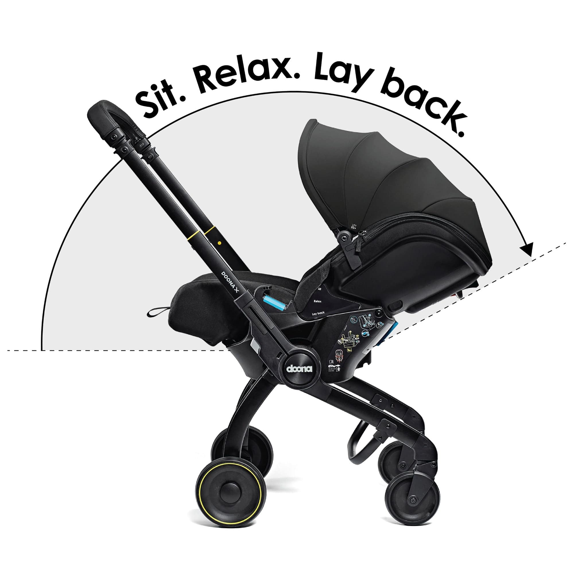 Doona baby car seats Doona X Infant Car Seat Stroller and X Isofix Base (Nitro Black)