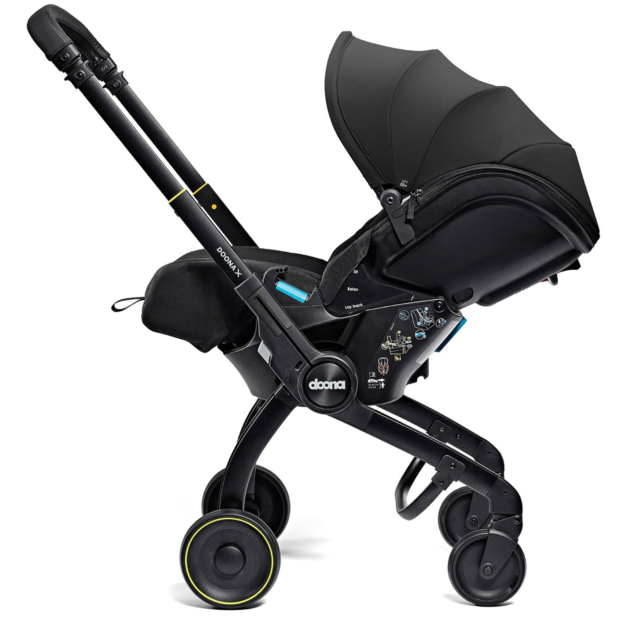 Doona baby car seats Doona X Infant Car Seat Stroller and X Isofix Base (Nitro Black) 14569-NIT-BLK