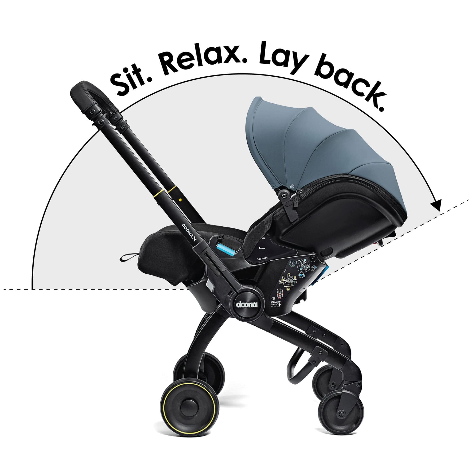 Doona baby car seats Doona X Infant Car Seat Stroller and X Isofix Base (Ocean Blue) 14570-OCE-BLU