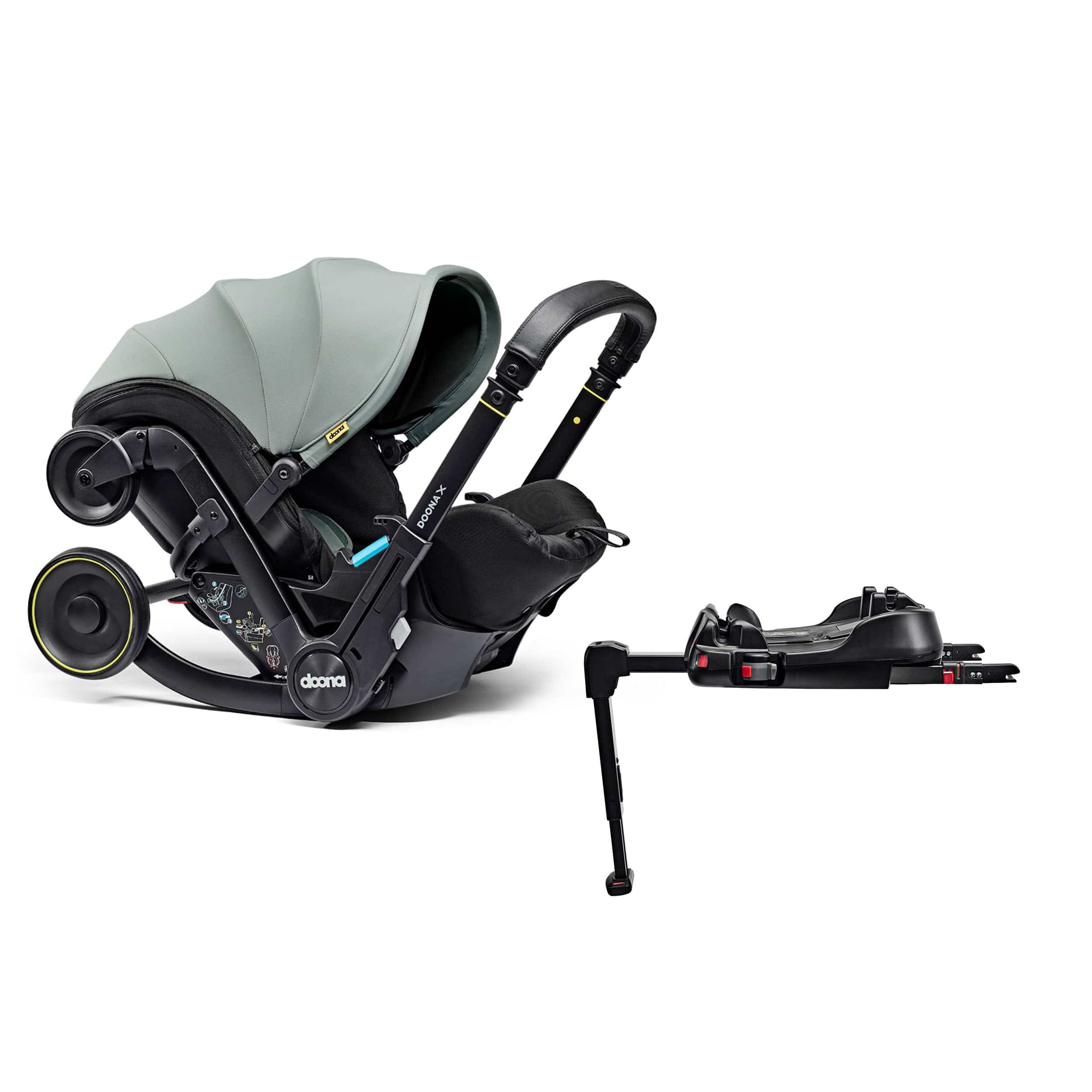 Doona baby car seats Doona X Infant Car Seat Stroller and X Isofix Base (Dusty Sage) 14571-DUS-SGE