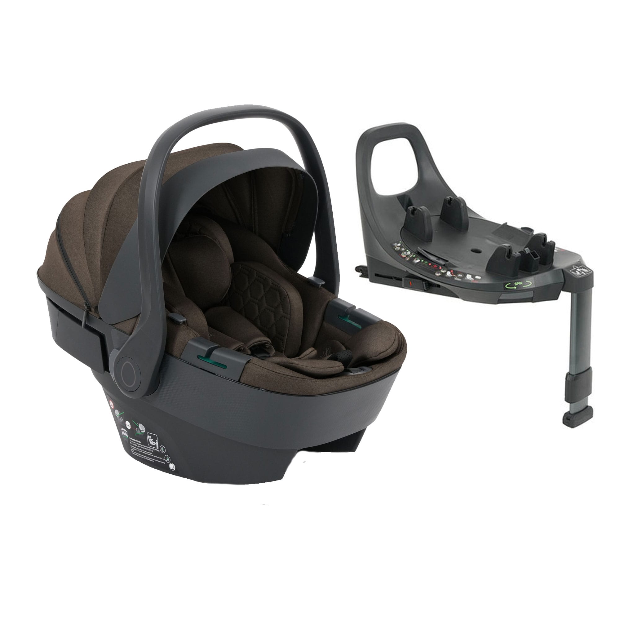 egg baby car seats Egg Shell 360 i-Size Infant Car Seat - Chocolate Velvet E3ICCV-1