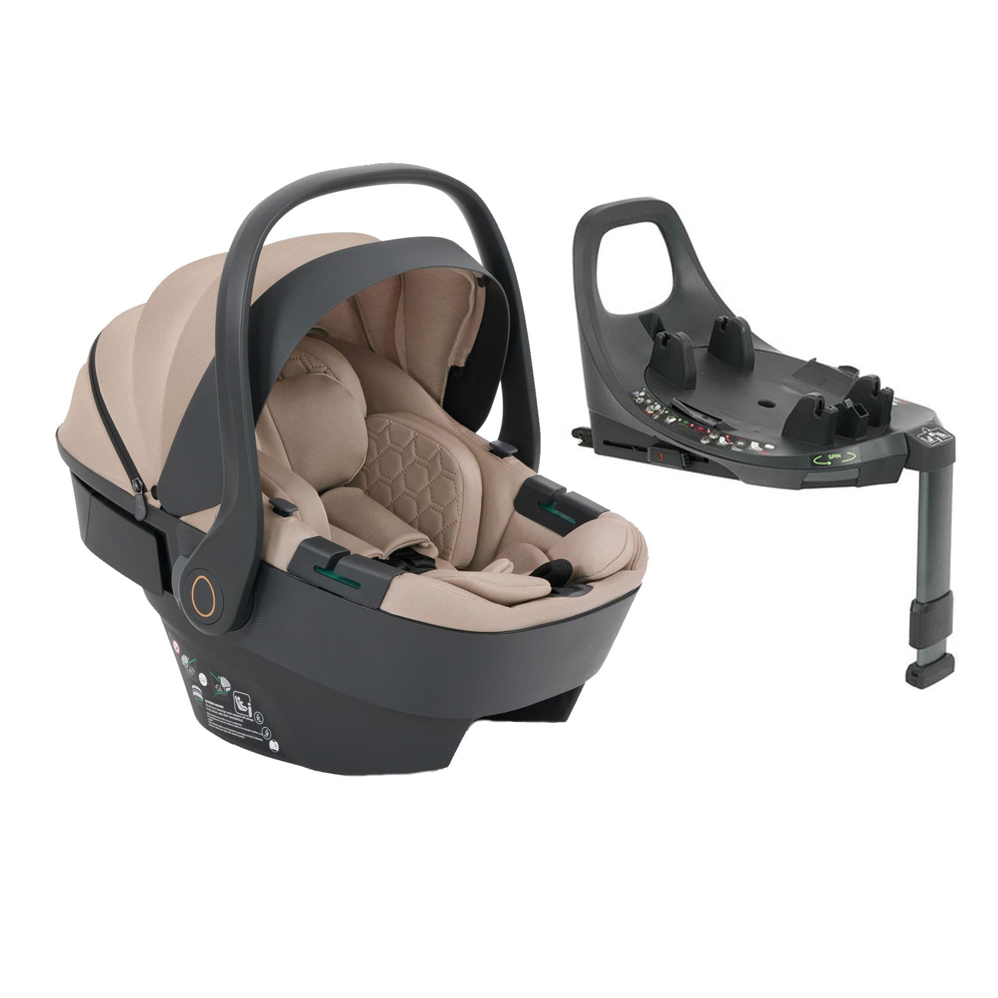 egg baby car seats Egg Shell 360 i-Size Infant Car Seat - Feather E3ICFE-1