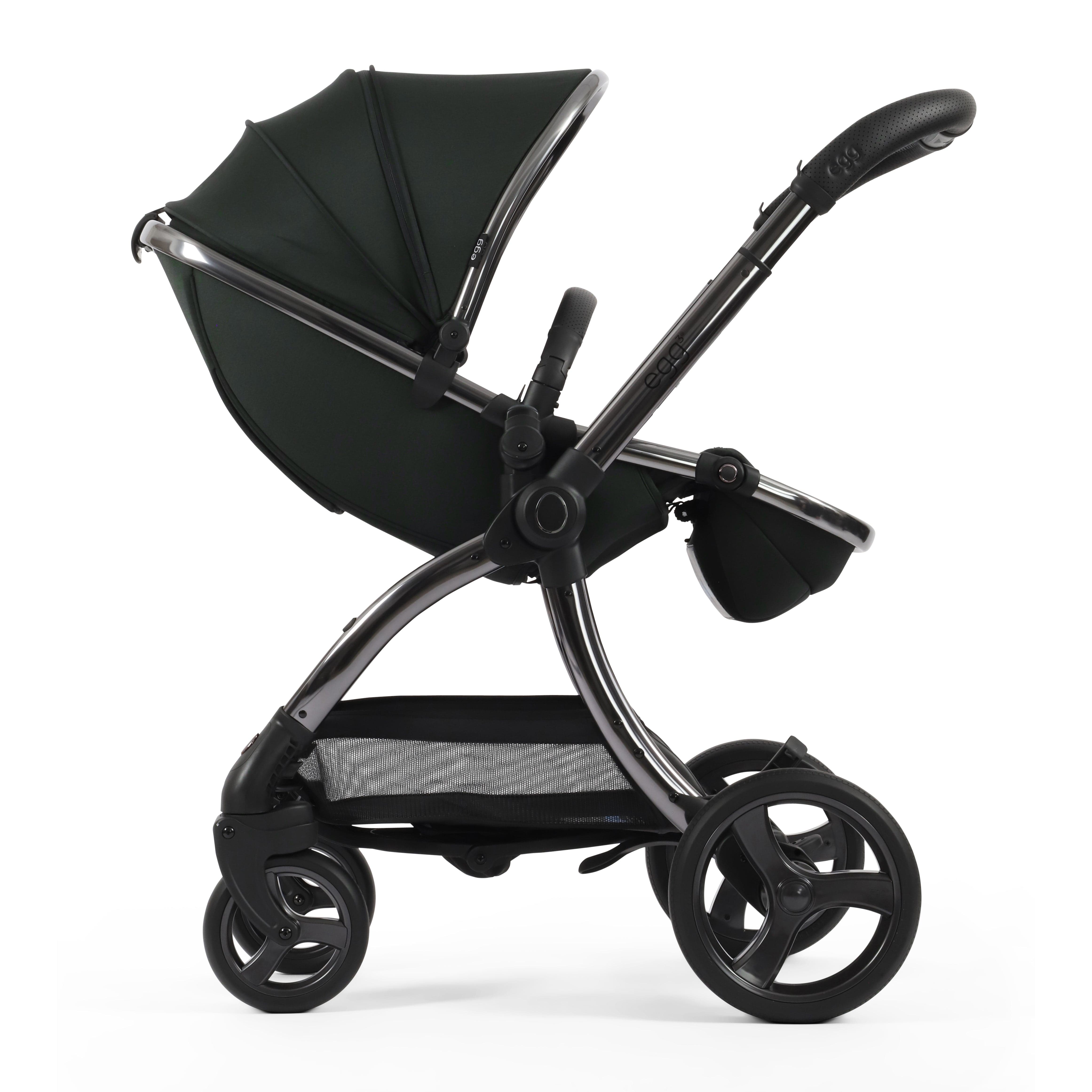 egg baby prams egg3 Pram Bundle Black Olive 14690-BLO