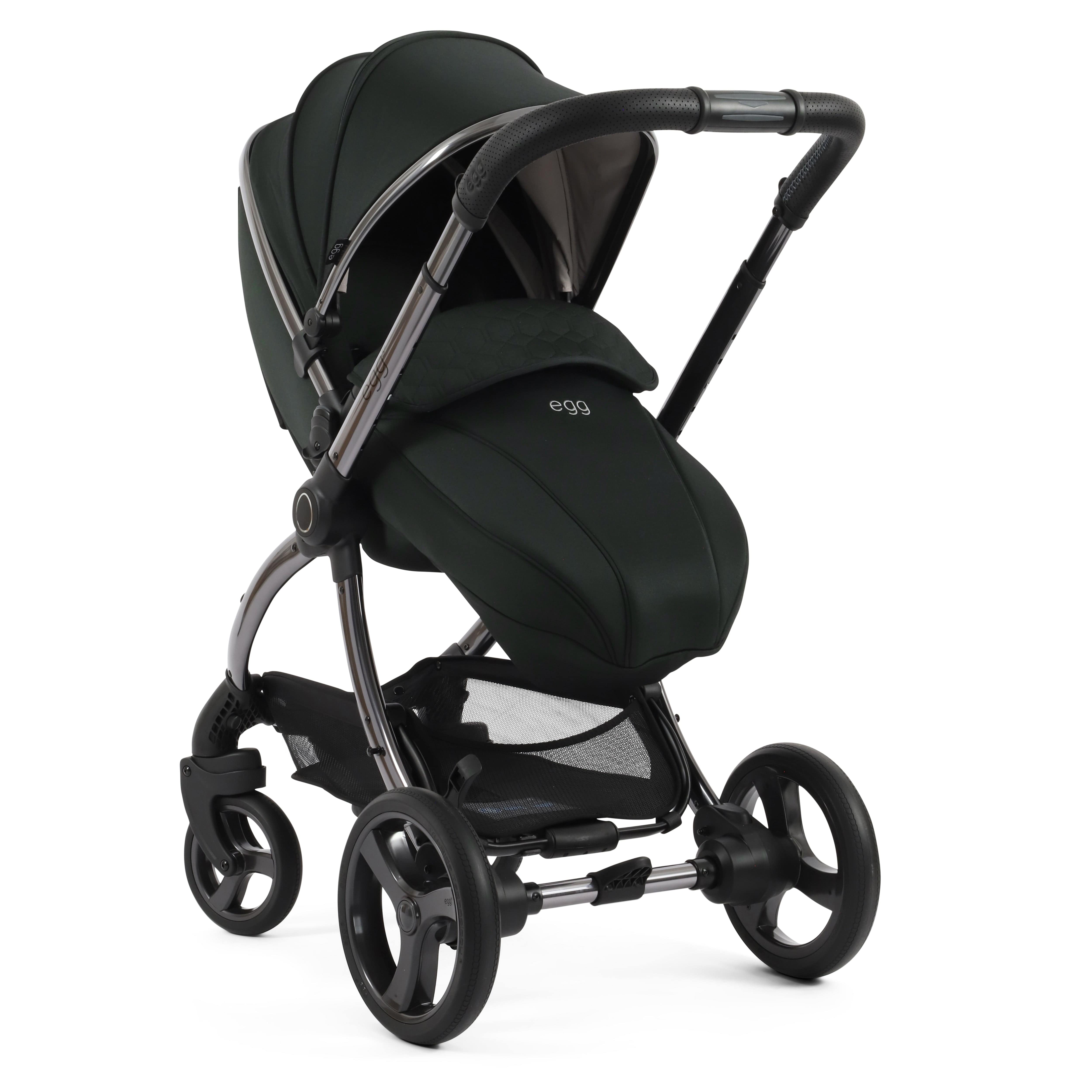 egg baby prams egg3 Pram Bundle Black Olive 14690-BLO