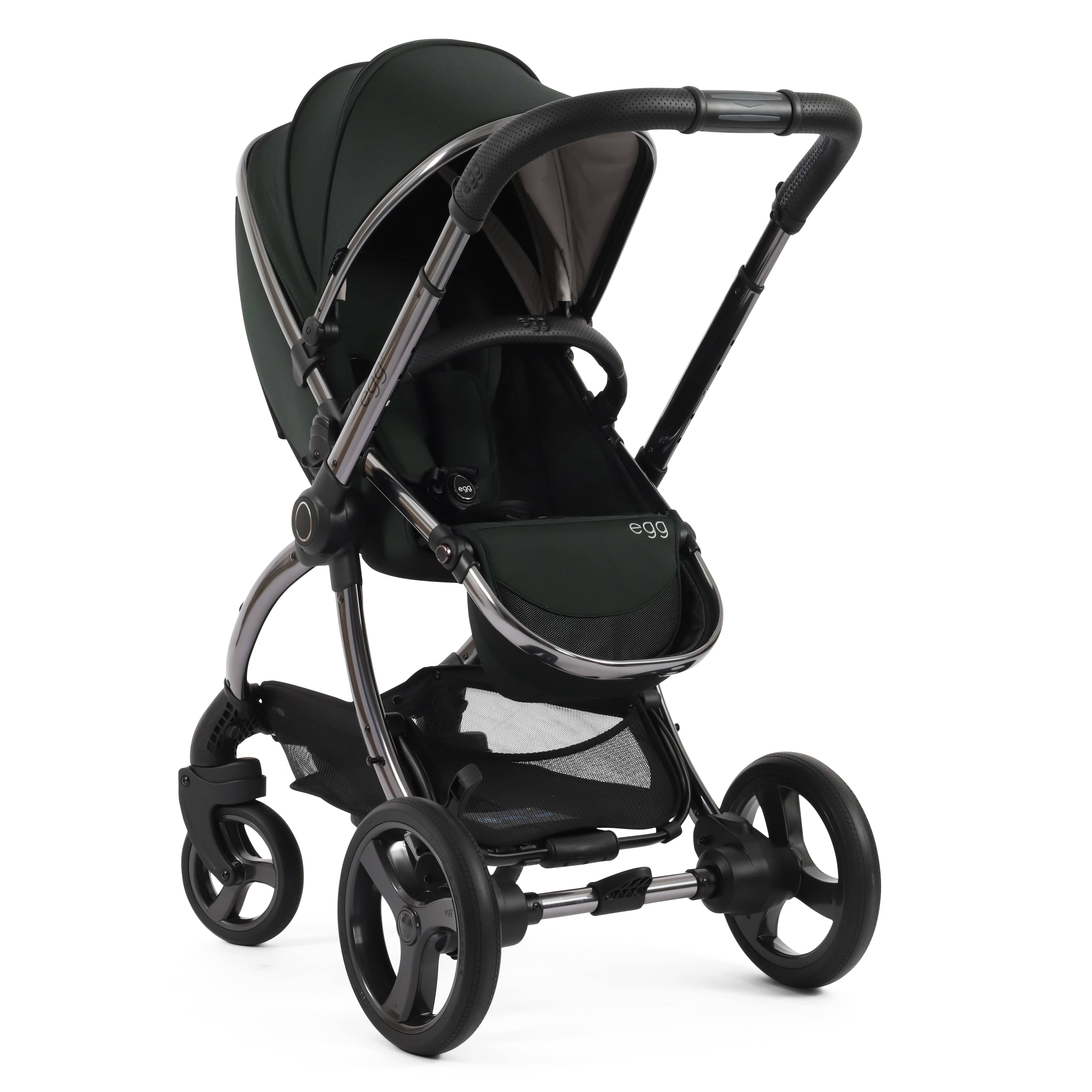 egg baby prams egg3 Pram Bundle Black Olive 14690-BLO