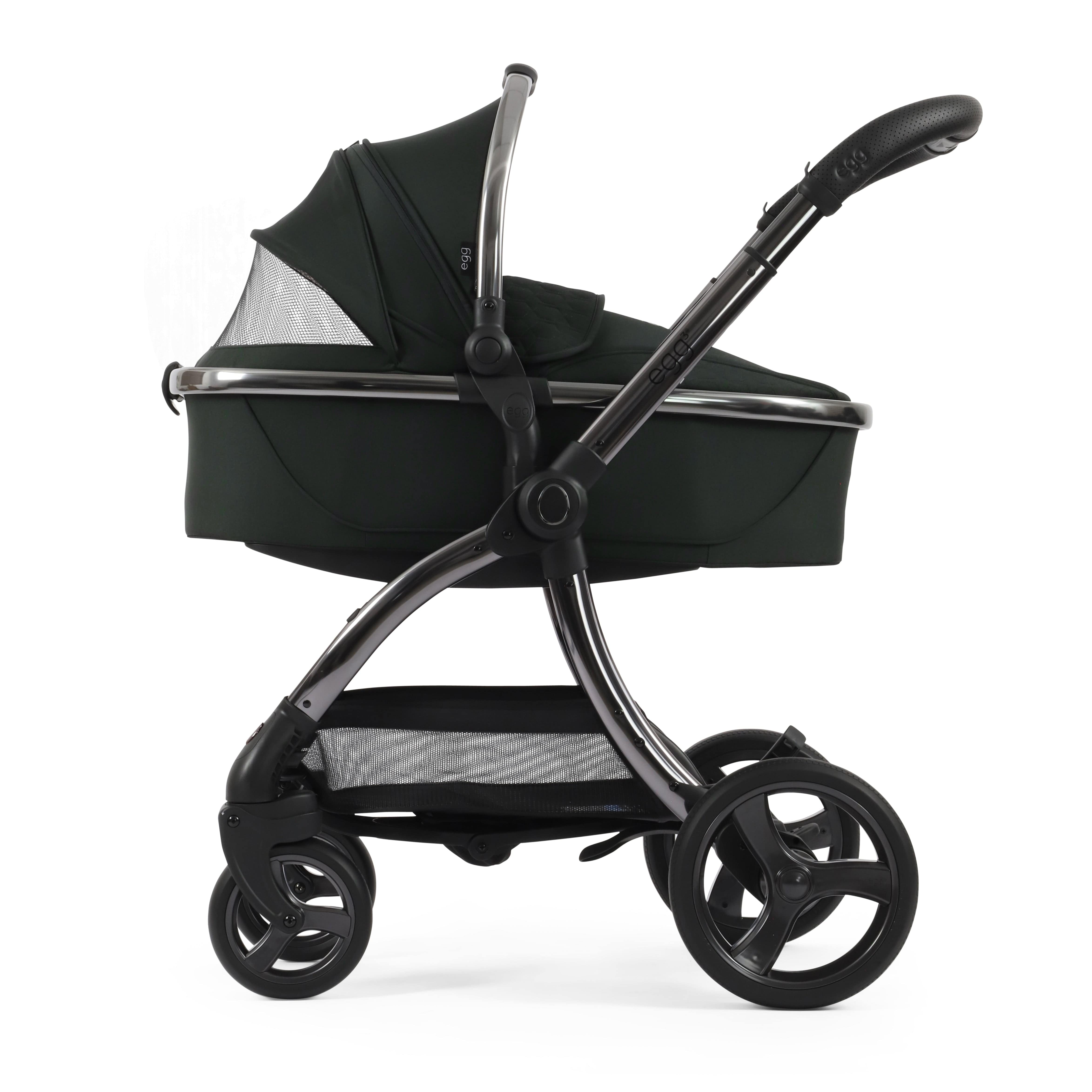 egg baby prams egg3 Pram Bundle Black Olive 14690-BLO