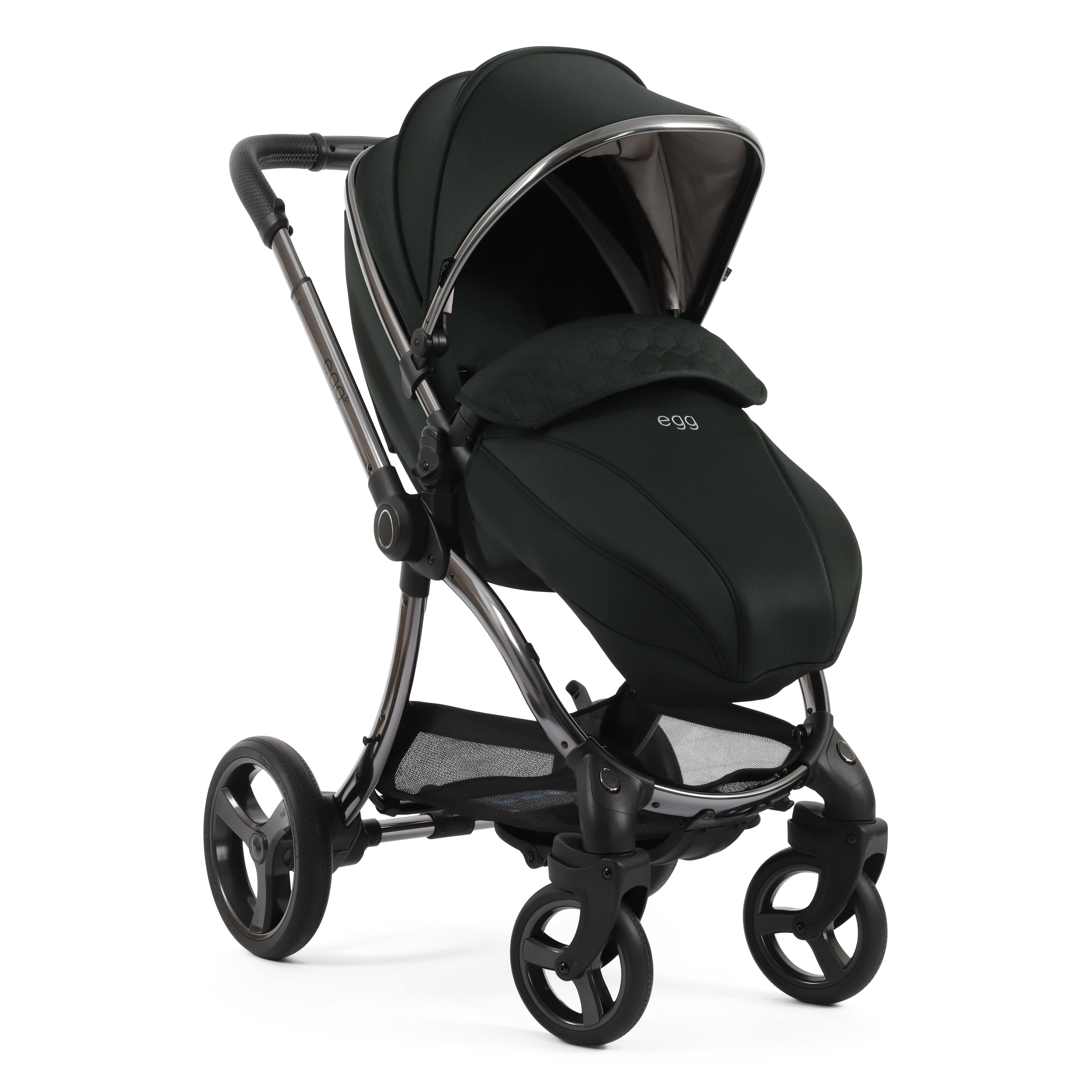 egg baby prams egg3 Pram Bundle Black Olive 14690-BLO