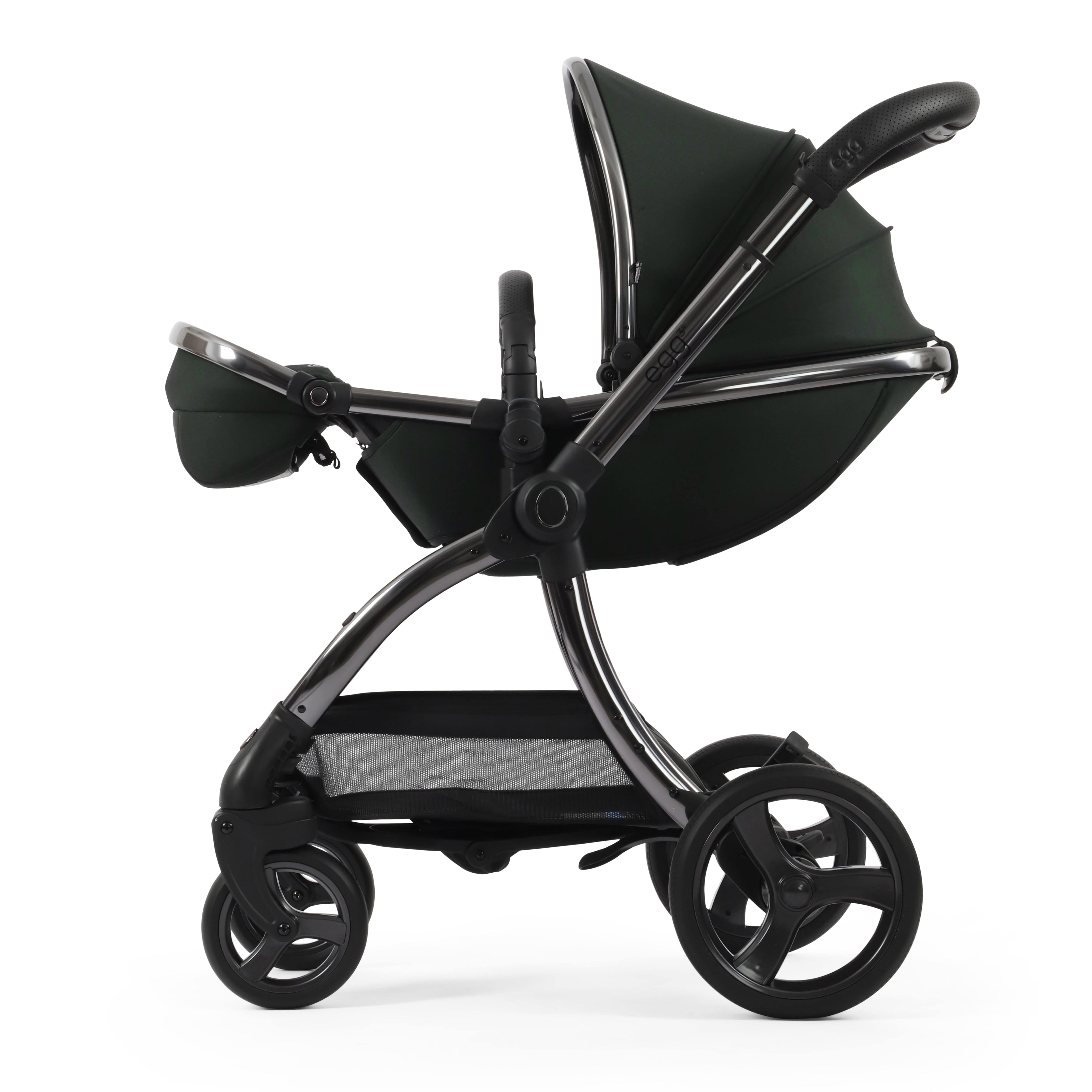 egg baby prams egg3 Pram Bundle Black Olive 14690-BLO