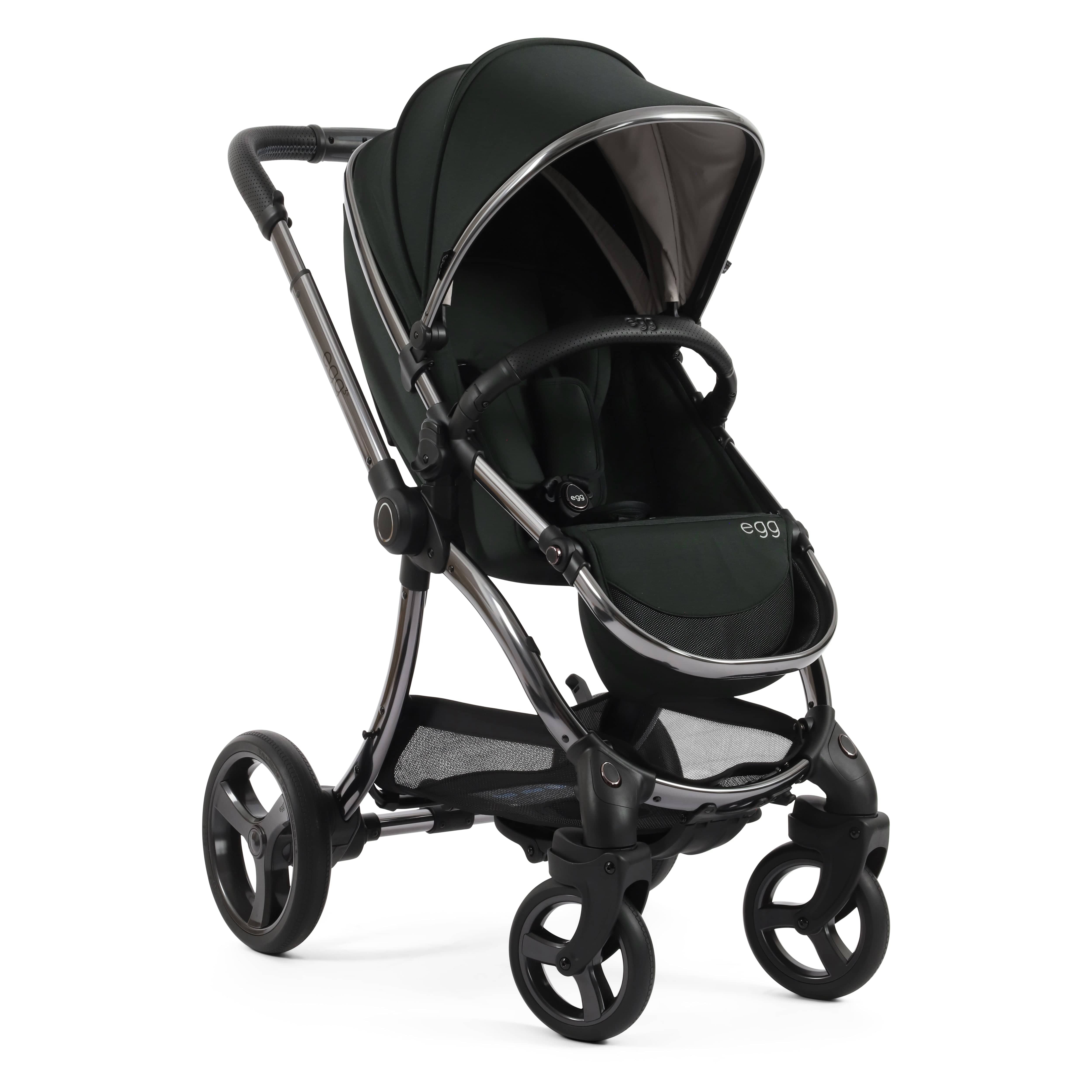 egg baby prams egg3 Pram Bundle Black Olive 14690-BLO