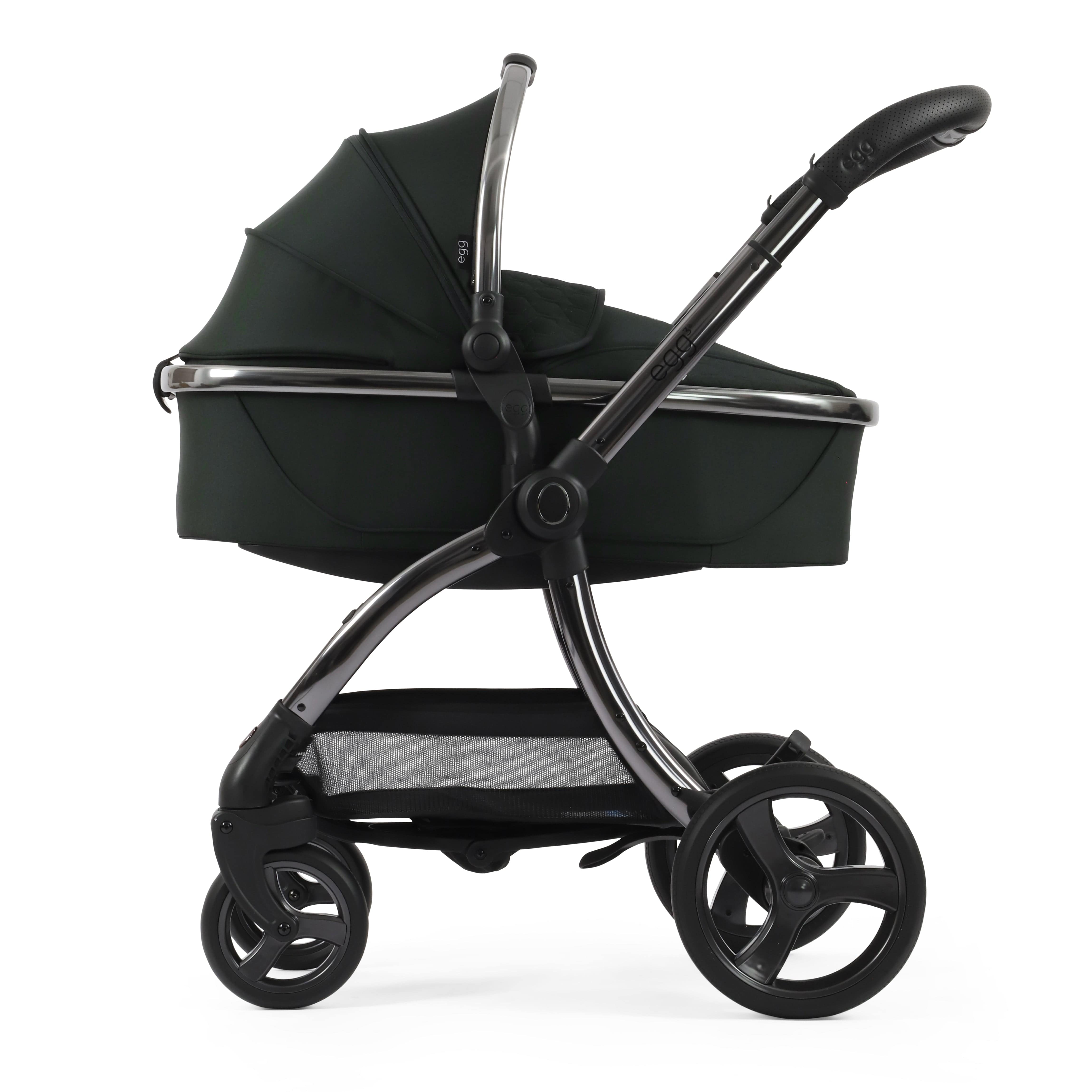 egg baby prams egg3 Pram Bundle Black Olive 14690-BLO