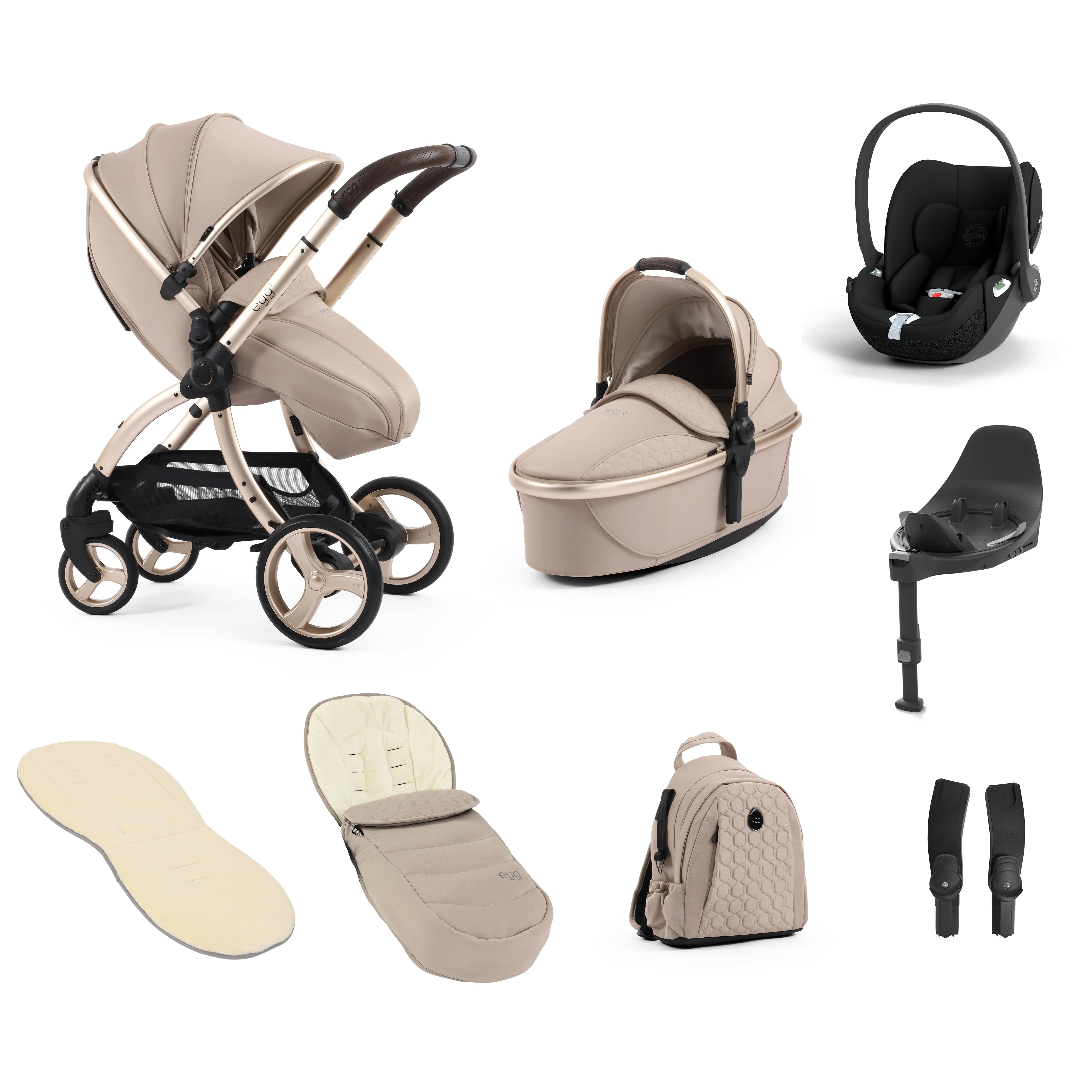 egg baby prams egg3 Luxury Travel System Bundle Feather 14707-FTH