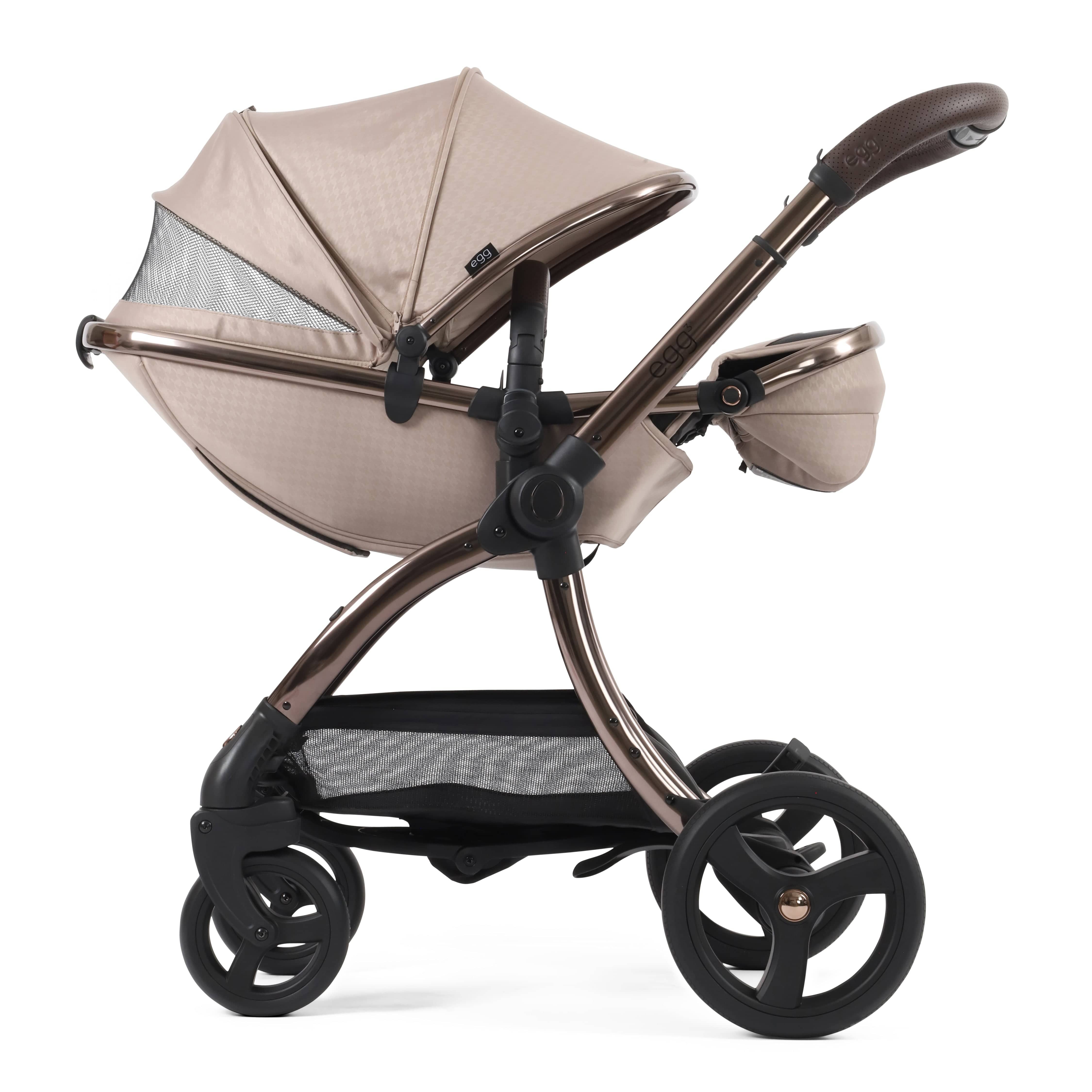 egg baby prams egg3 Luxury Travel System Bundle Houndstooth Almond Special Edition