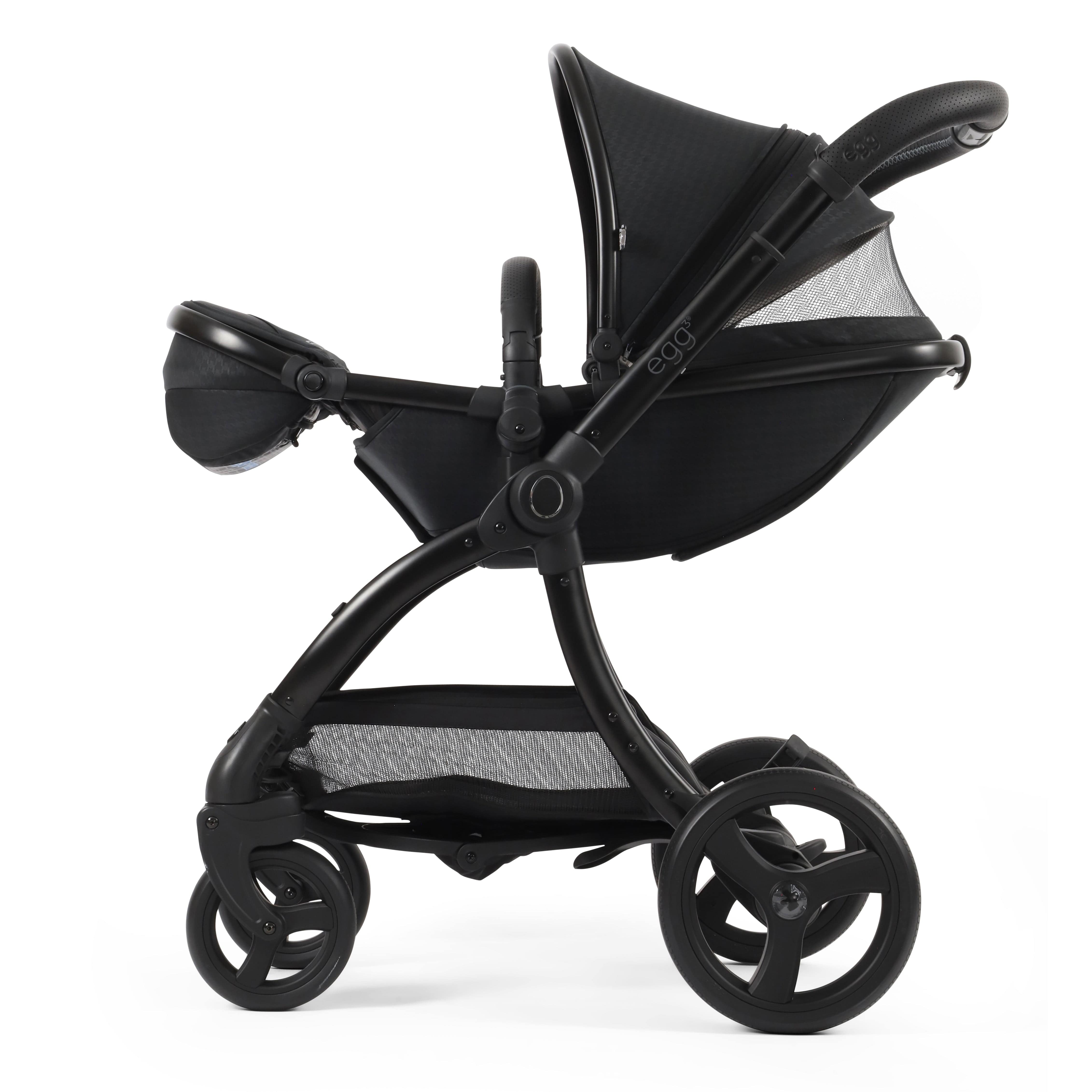 egg baby prams egg3 Luxury Travel System Bundle Houndstooth Black Special Edition