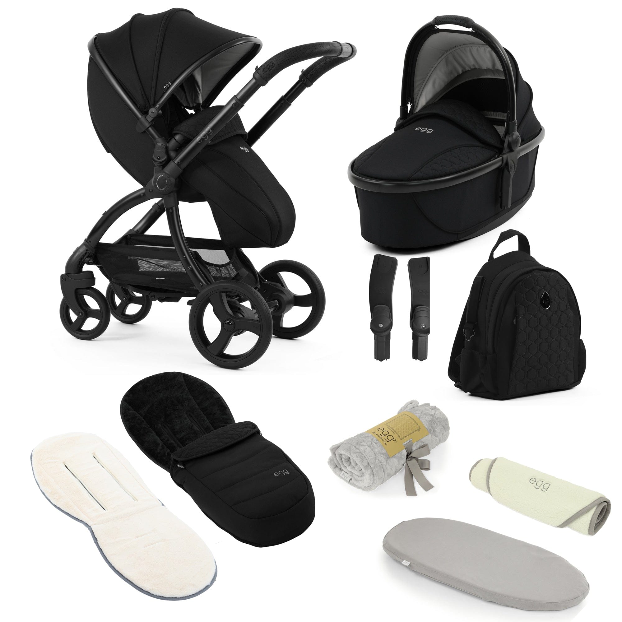 egg baby prams egg3 Snuggle Package - Panther 21003-SNUG-PAN