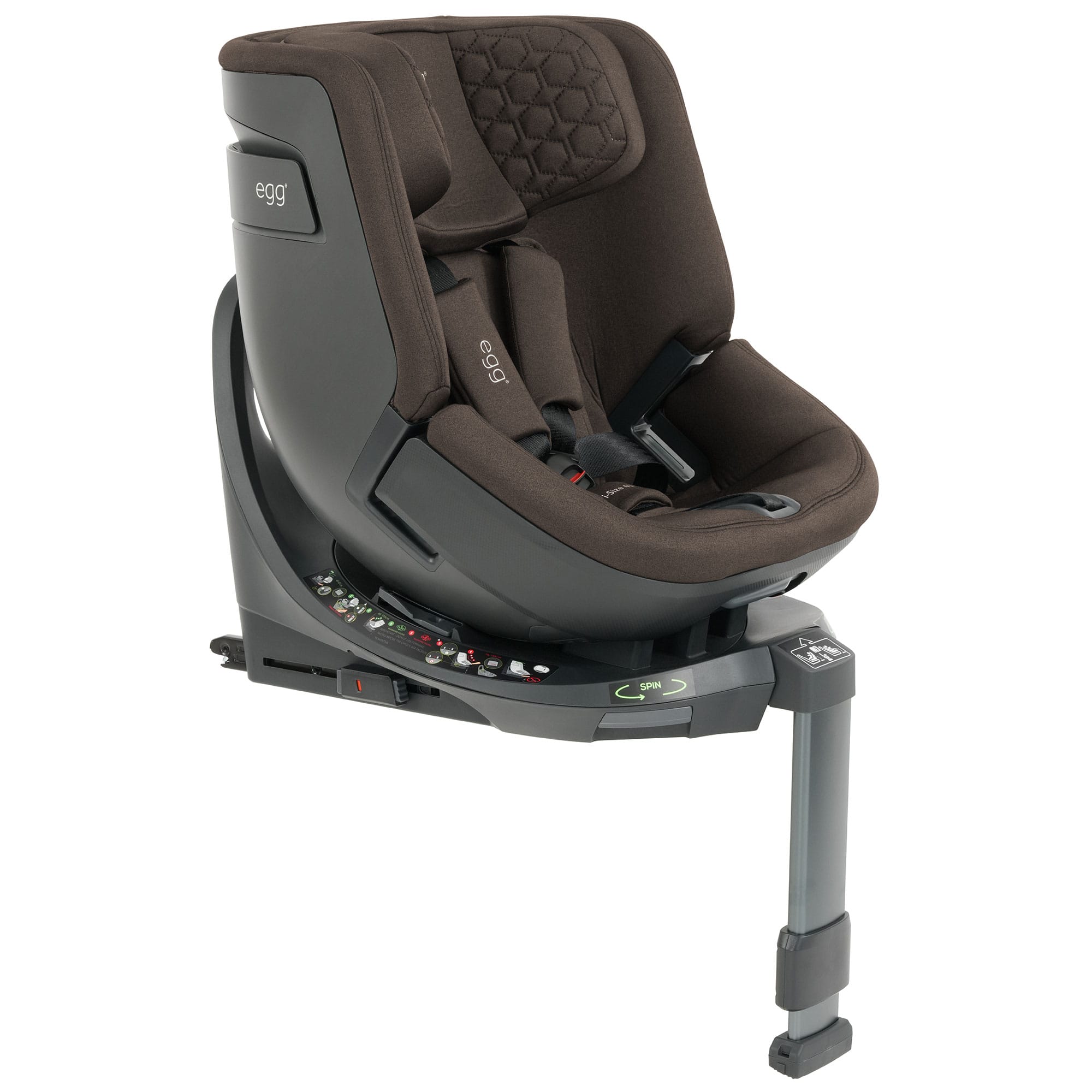 egg Toddler Car Seats Egg Toddler 360 Car Seat - Chocolate Velvet E3TCCV-1