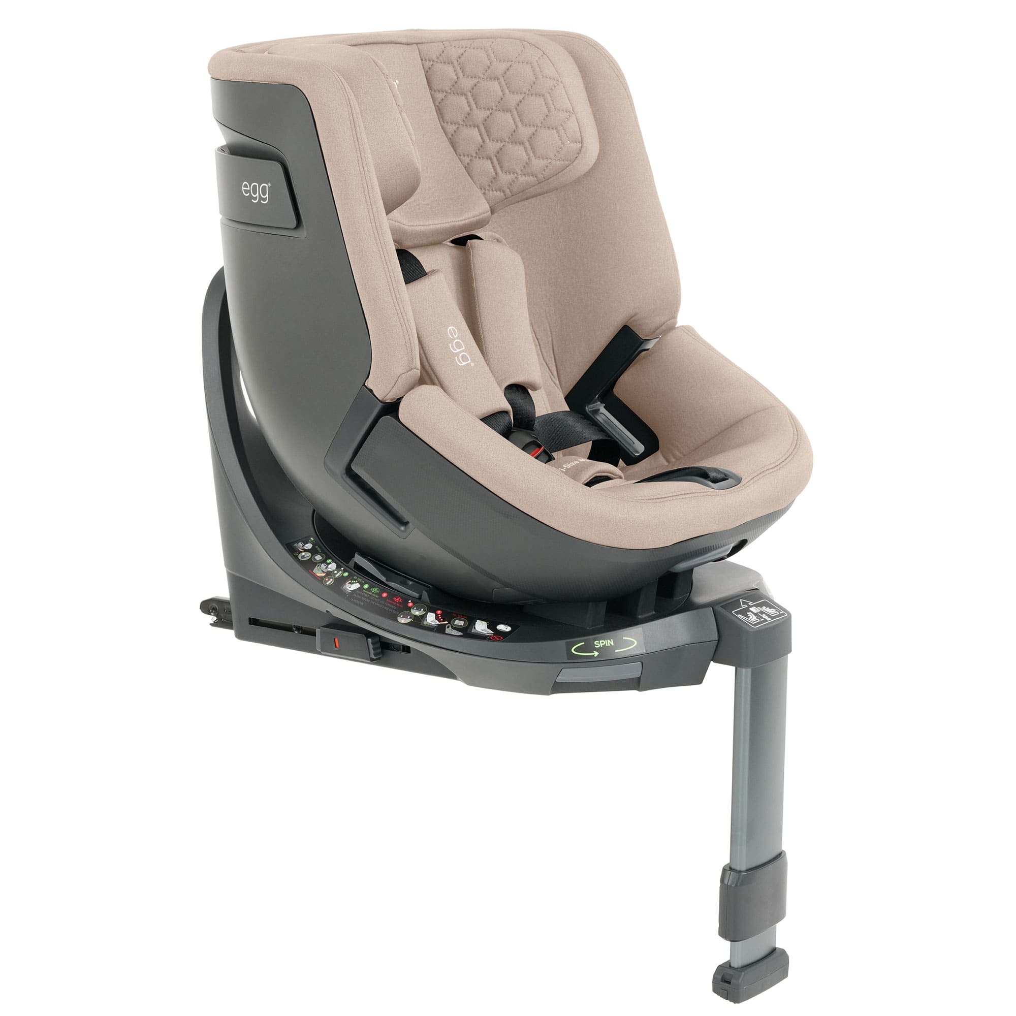 egg Toddler Car Seats Egg Toddler 360 Car Seat - Feather E3TCFE-1
