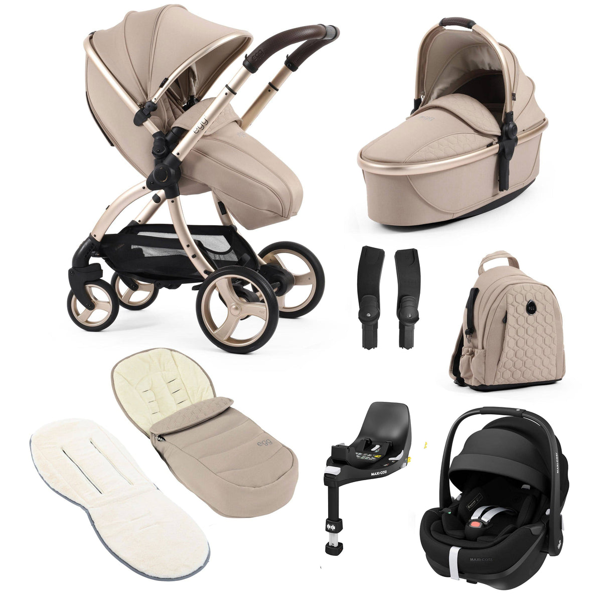 egg travel systems egg3 Luxury Maxi-Cosi Travel System Bundle - Feather 14860-FTH