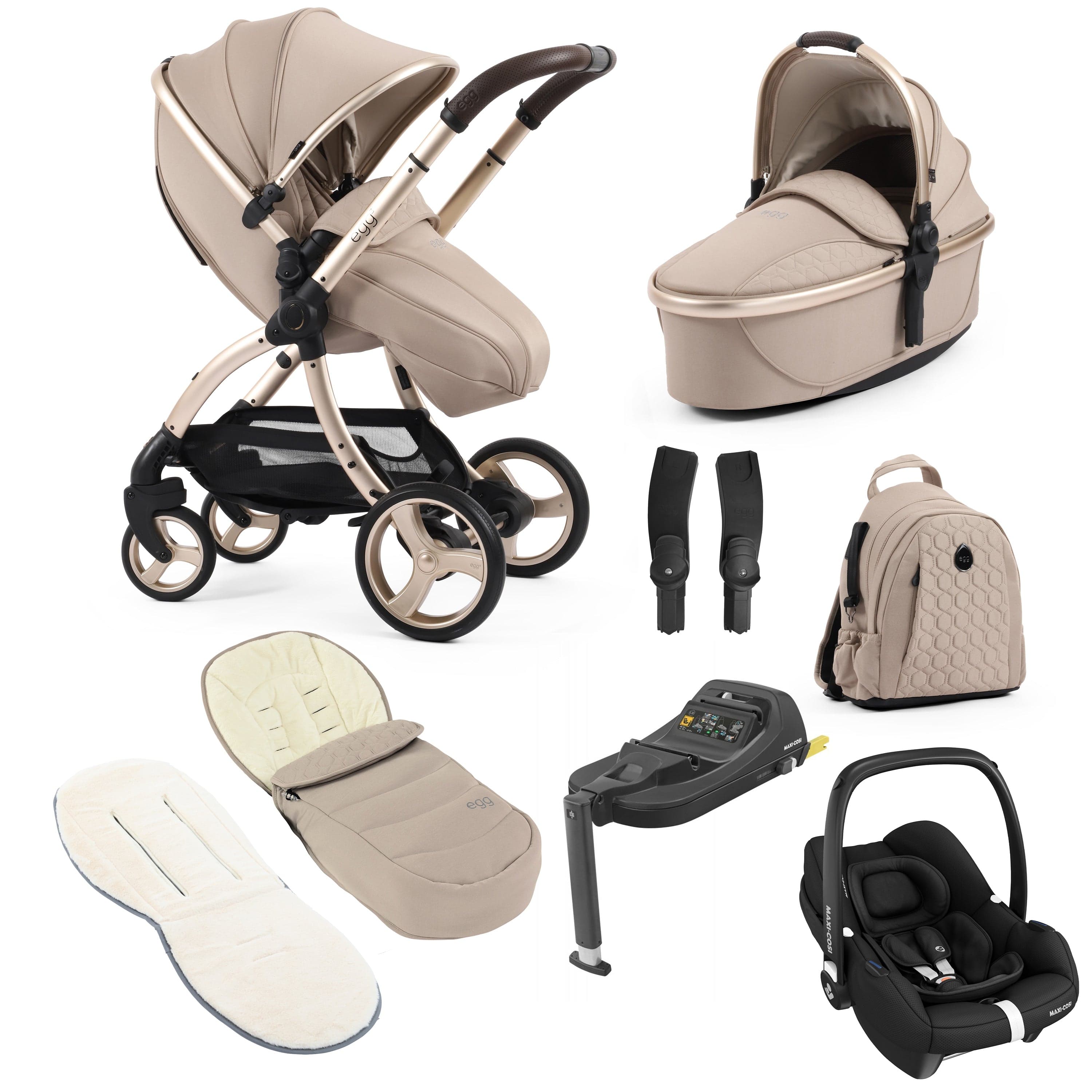 egg travel systems egg3 Luxury Maxi-Cosi Travel System Bundle - Feather 18042-CAB-FEA